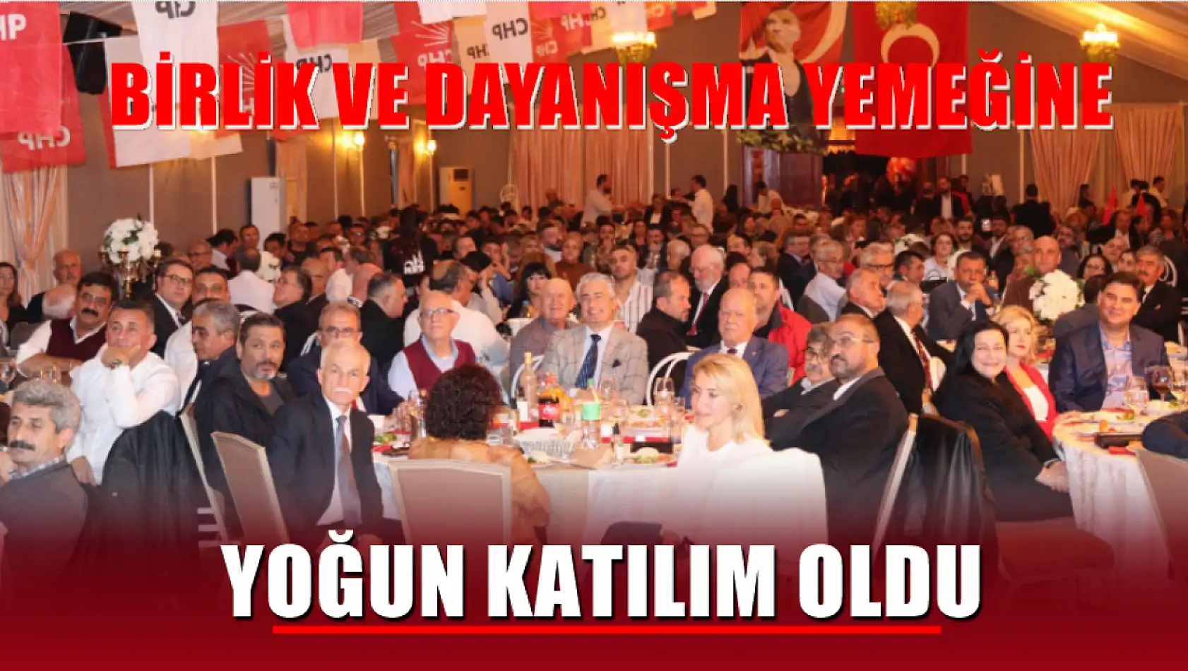 Birlik Ve Dayanışma Yemeğine Yoğun Katılım Oldu