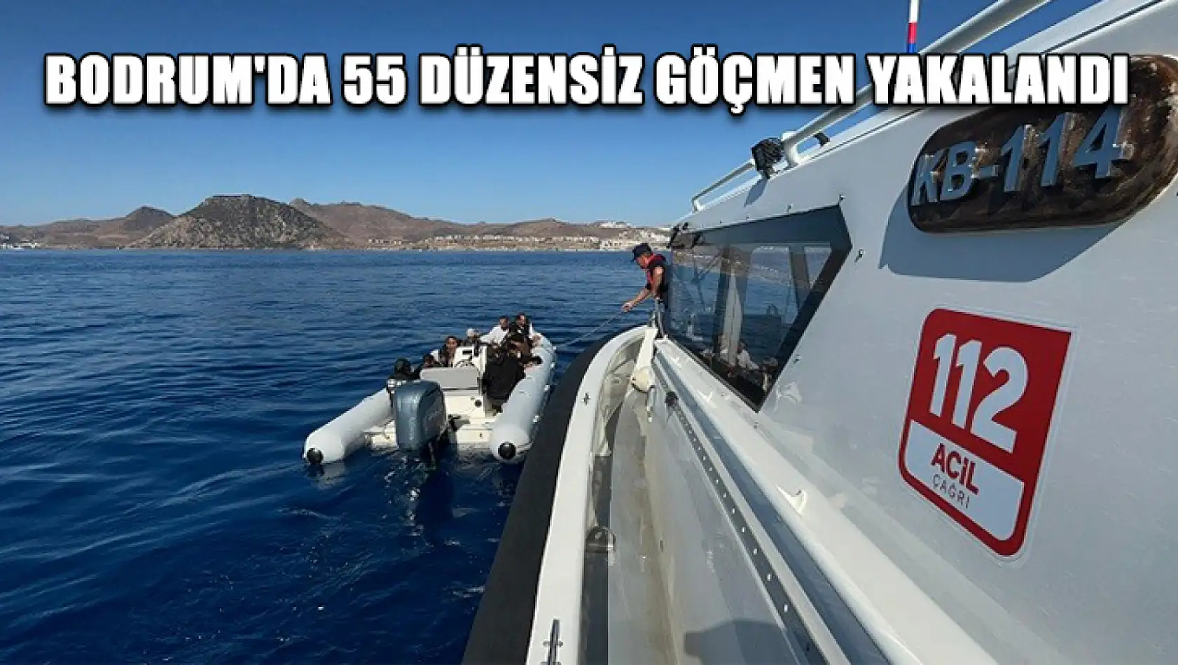 Bodrum'da 55 düzensiz göçmen yakalandı