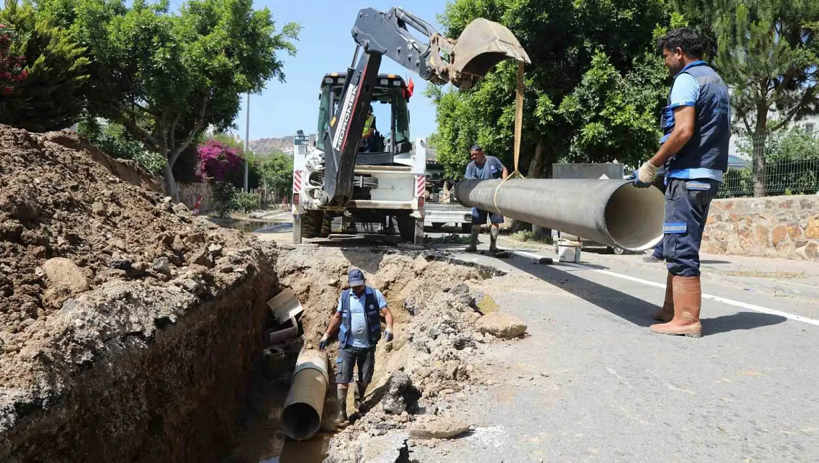 İsale hattına MUSKİ müdahale etti