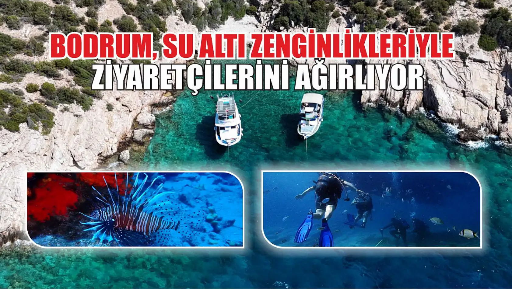 Bodrum, su altı zenginlikleriyle ziyaretçilerini ağırlıyor