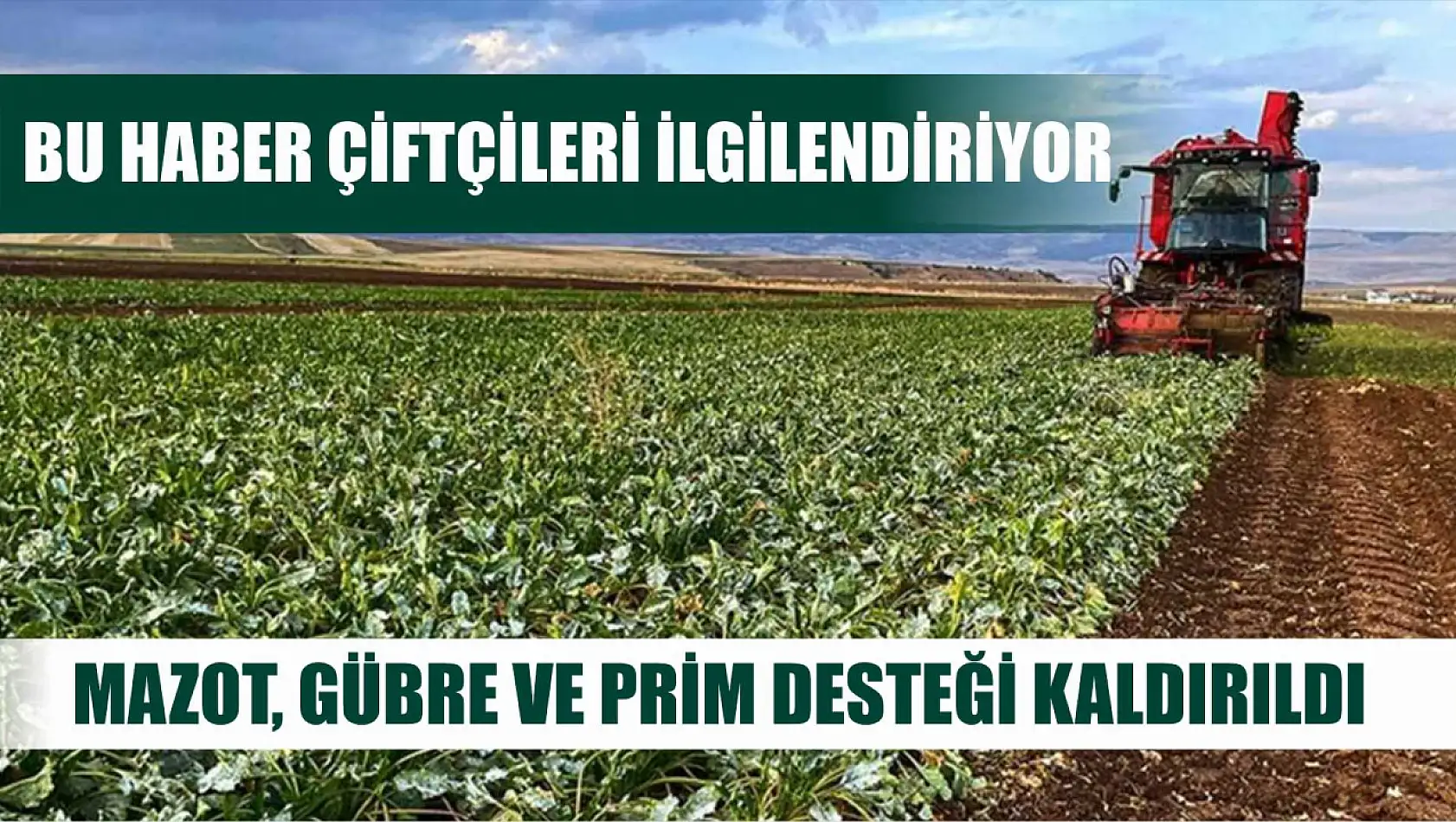 Bu Haber Çiftçileri İlgilendiriyor Mazot, Gübre ve Prim Desteği Kaldırıldı