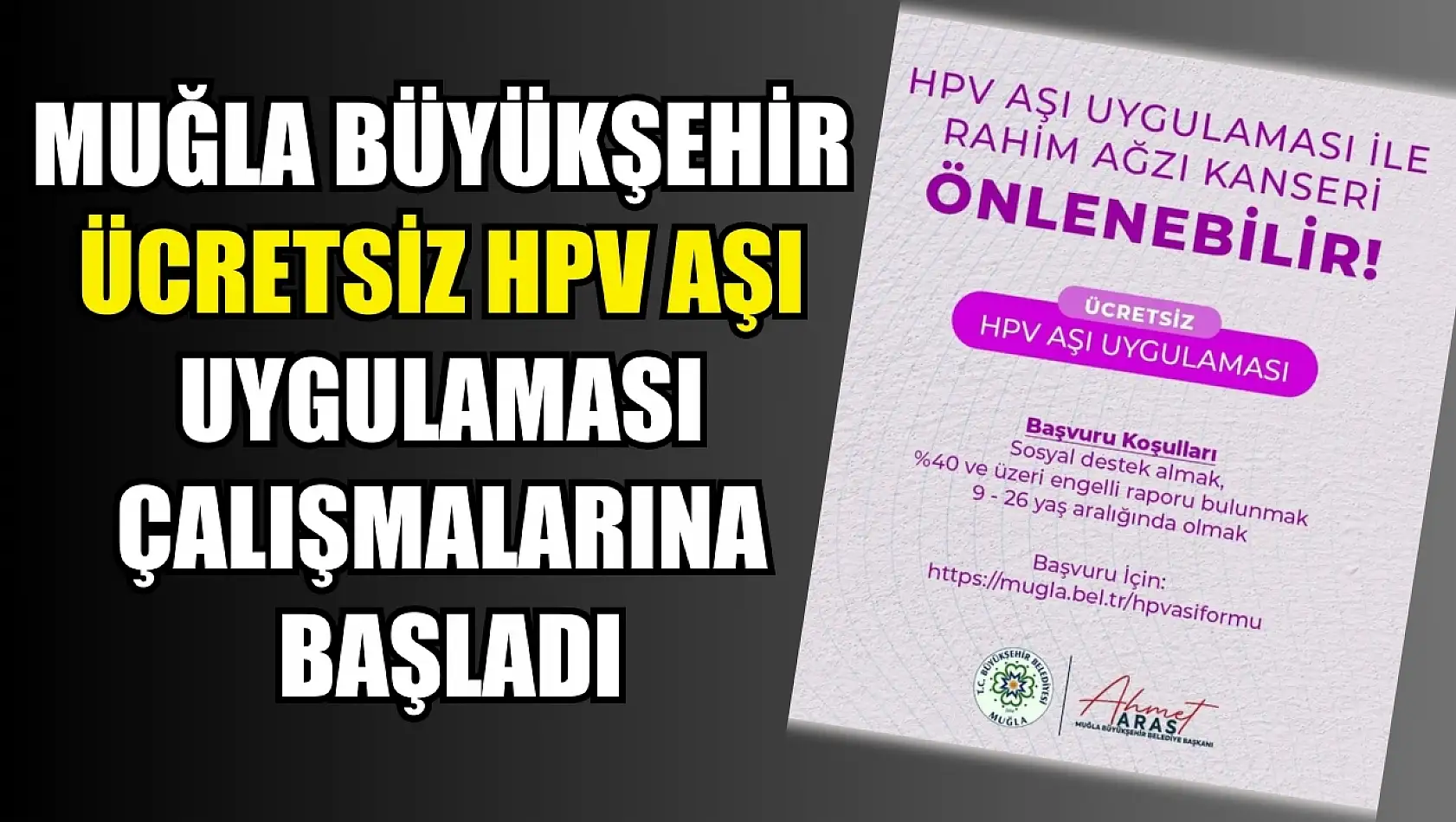 Büyükşehir Ücretsiz HPV Aşı Uygulamasına Başladı!