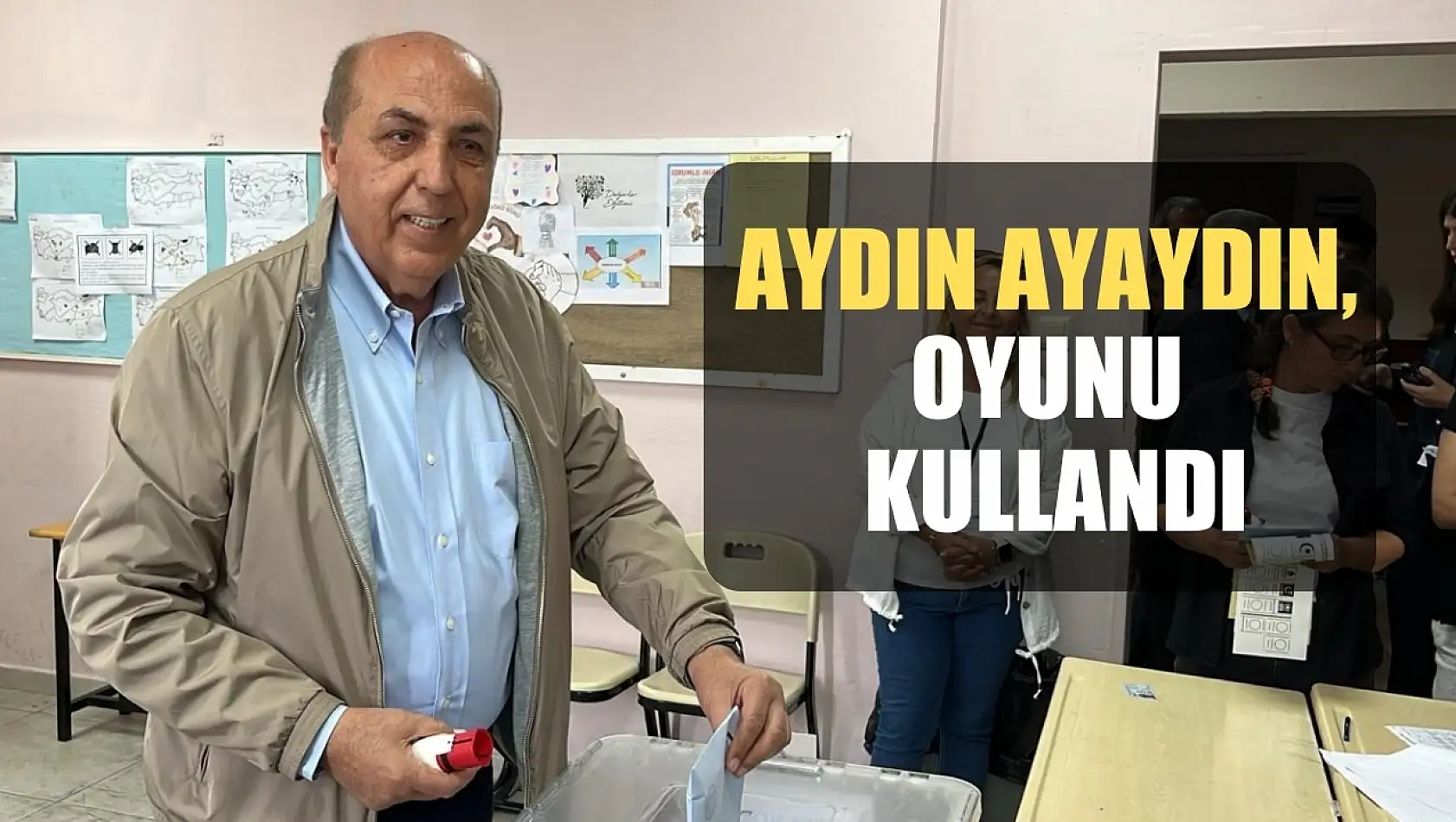 Cumhur İttifakı Ak Parti Muğla Büyükşehir Başkan Adayı Ayaydın, Oyunu Kullandı