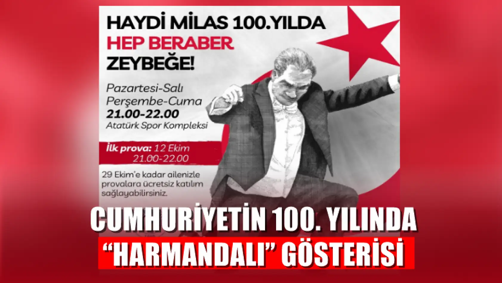 Cumhuriyetin 100. Yılında 'Harmandalı' Gösterisi