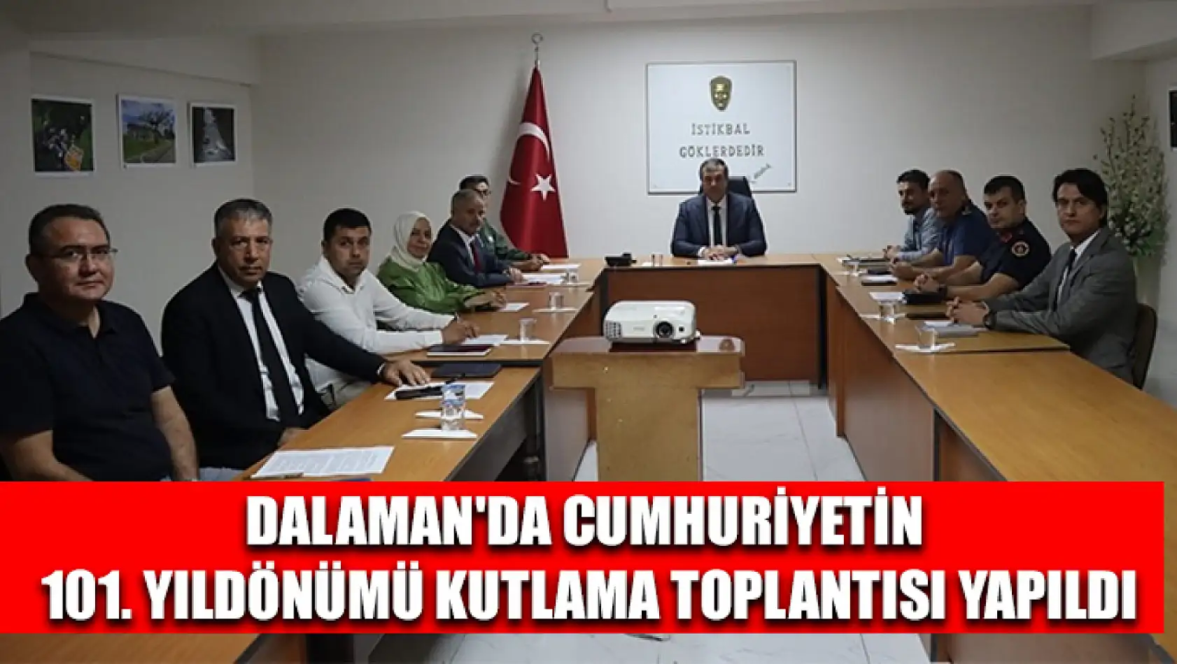 Dalaman'da Cumhuriyetin 101. yıldönümü kutlama toplantısı yapıldı