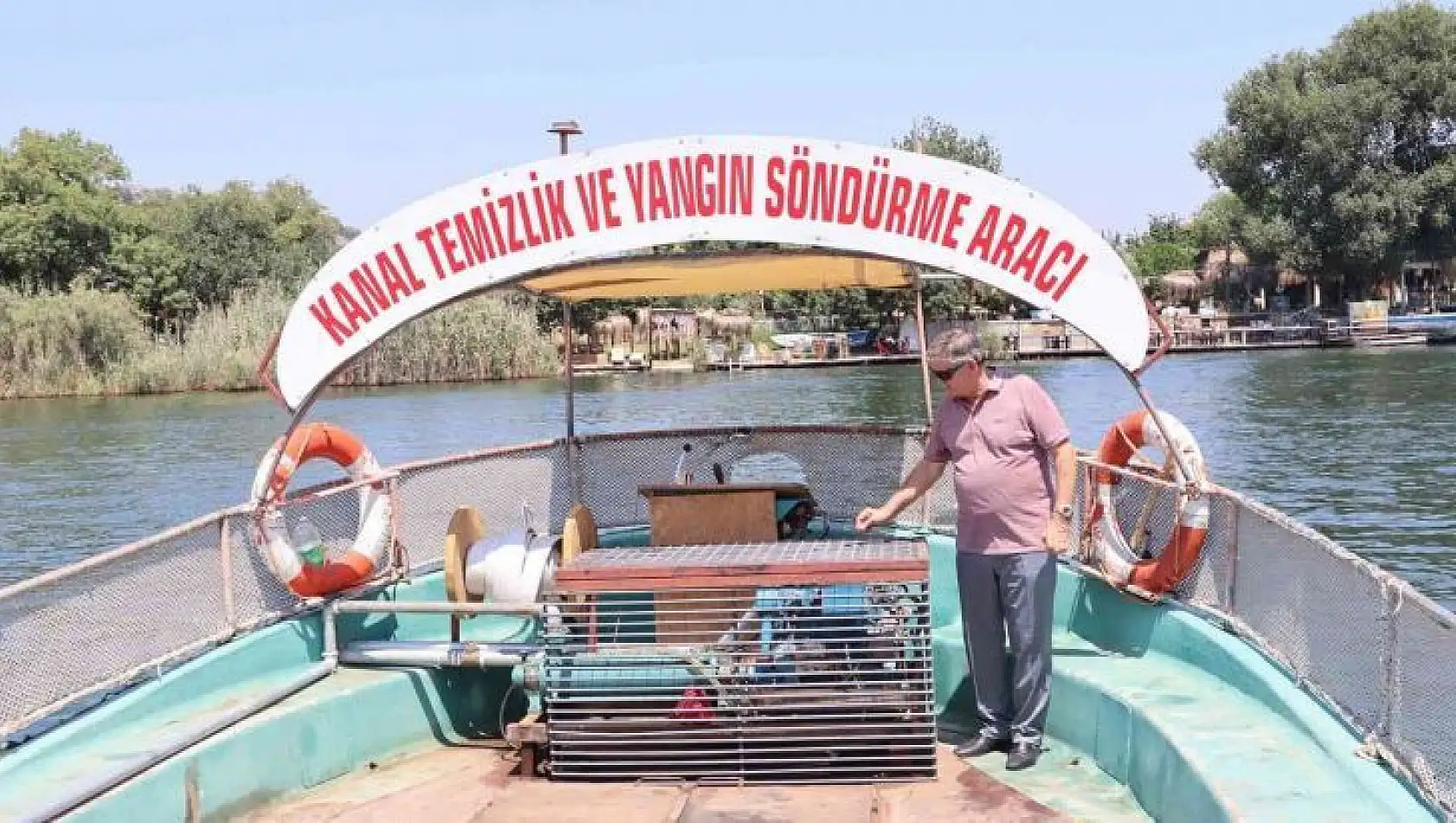 DALYAN KANALLARINI FERİBOT İTFAİYE KORUYACAK