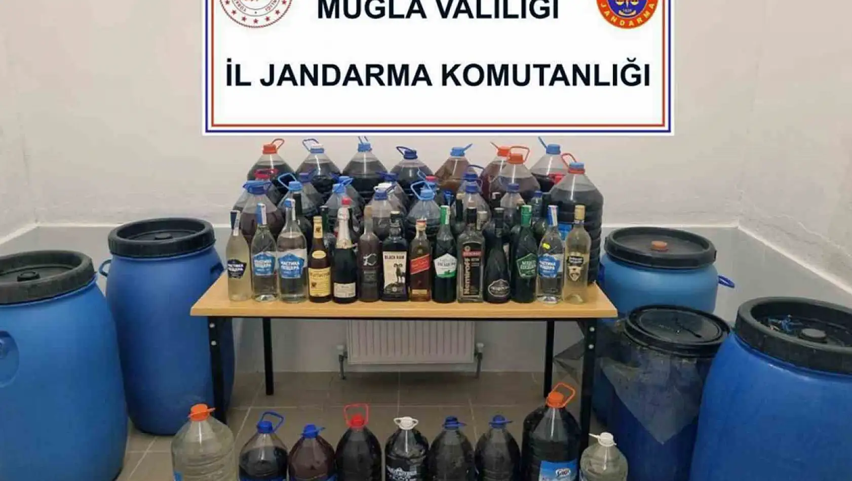 Jandarmadan kaçak alkol operasyonu