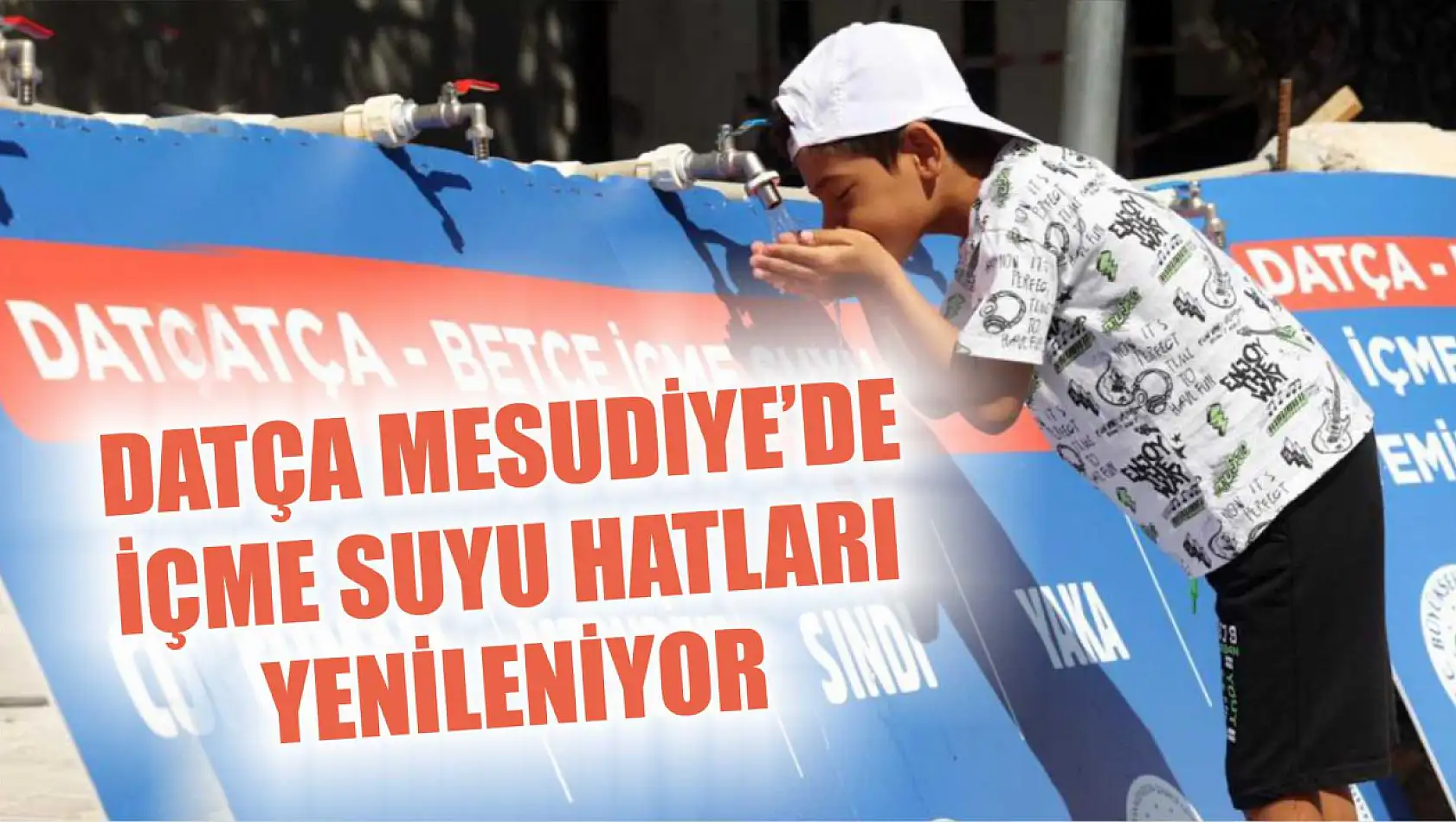 Datça Mesudiye'de içme suyu hatları yenileniyor