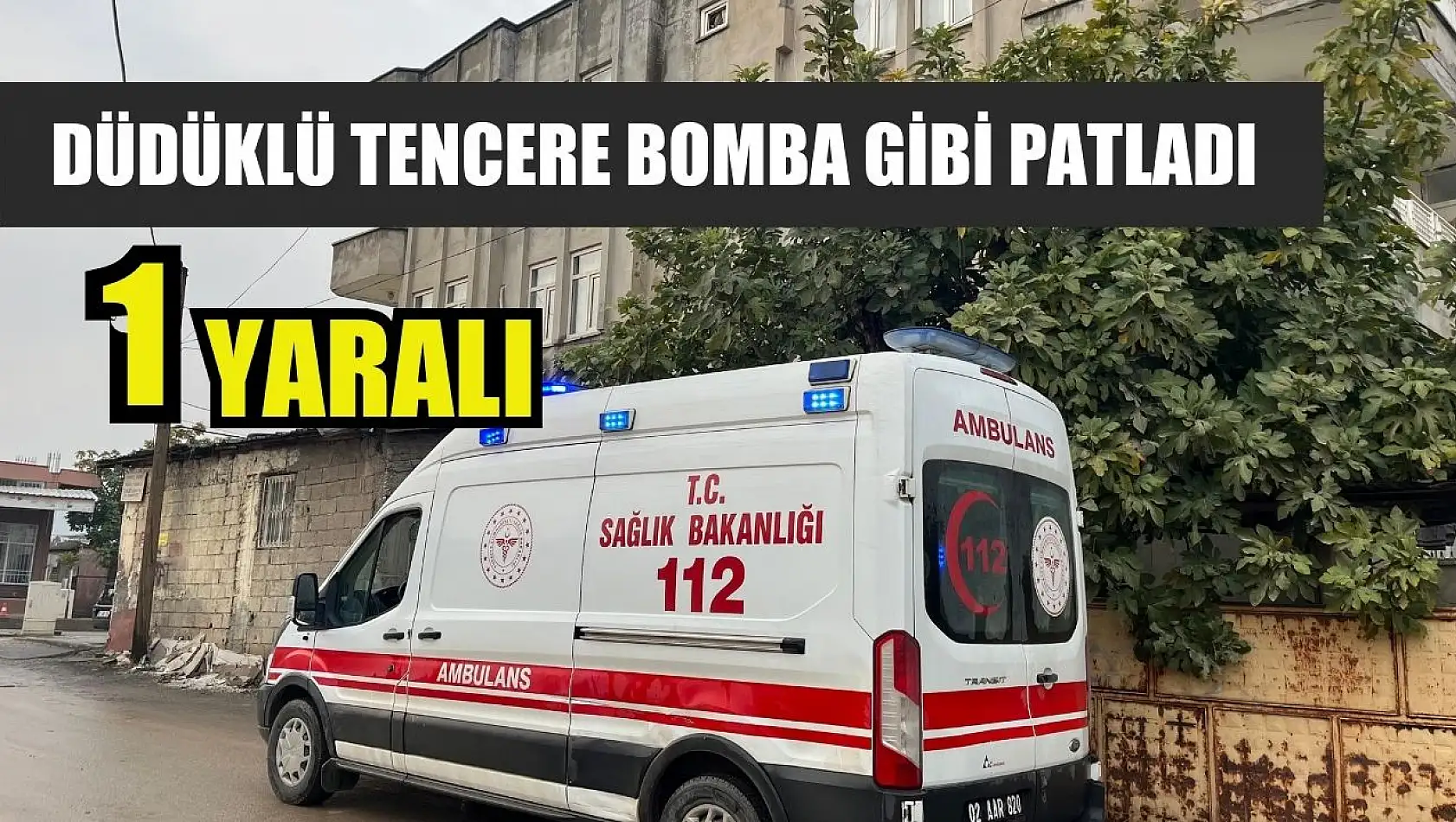 Düdüklü tencere bomba gibi patladı: 1 yaralı