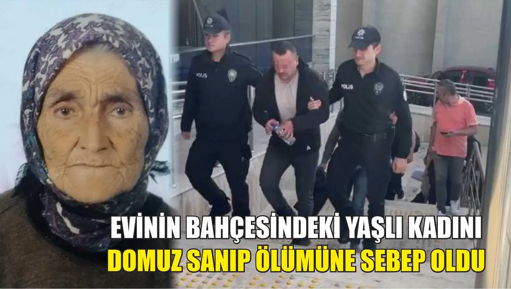 Evinin bahçesindeki yaşlı kadını domuz sanıp ölümüne sebep oldu