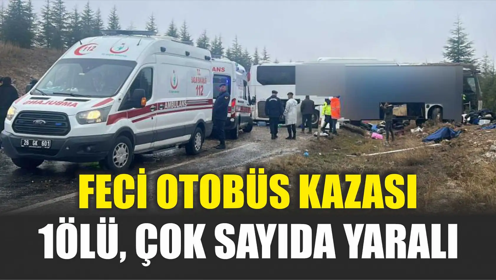 Feci otobüs kazası: 1 ölü, çok sayıda yaralı