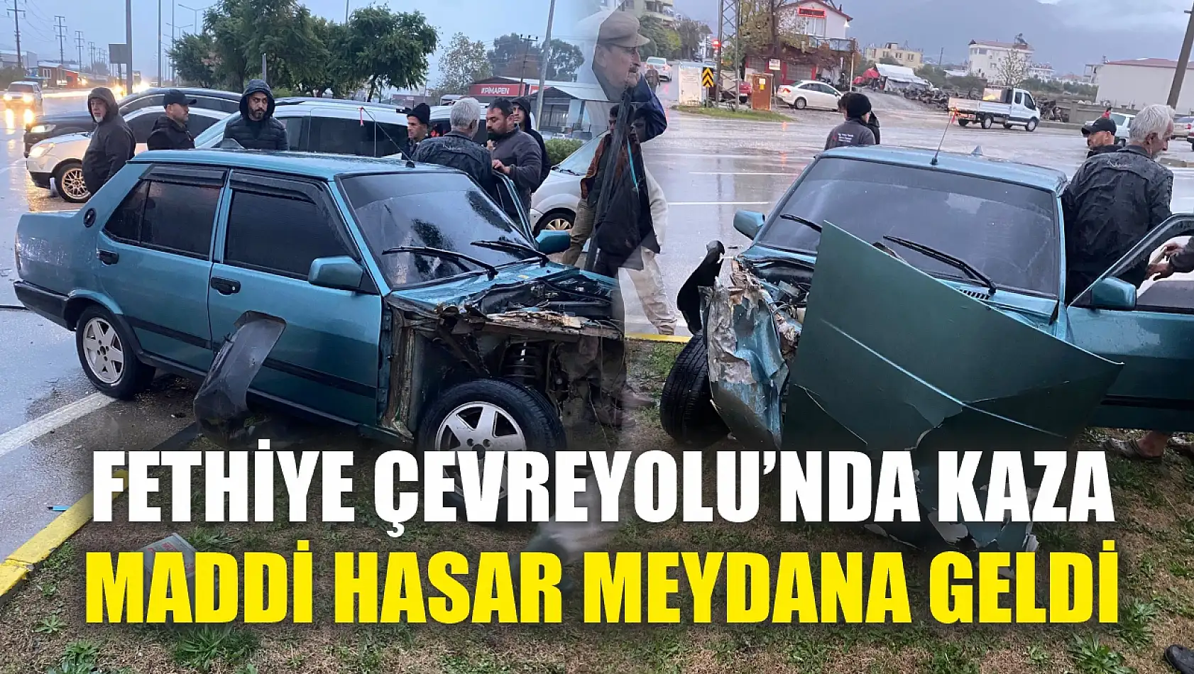 Fethiye ÇevreYolu'nda Kaza: Maddi Hasar Meydana Geldi