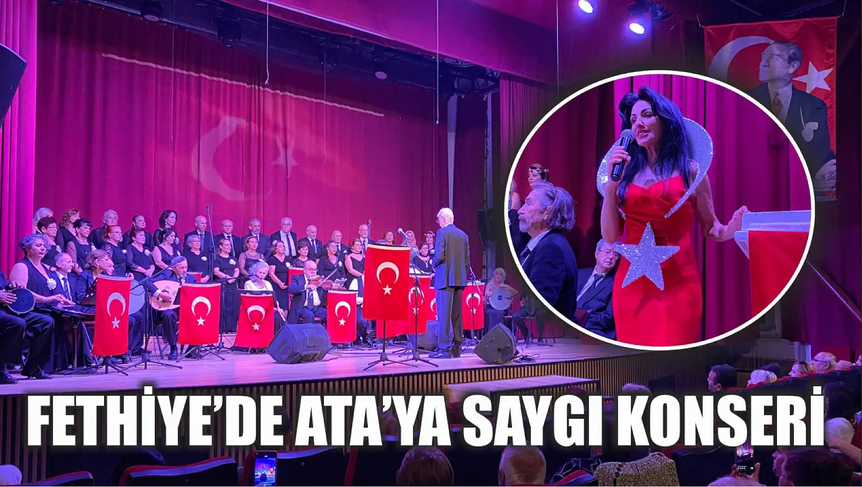 Fethiye'de Ata'ya Saygı konseri