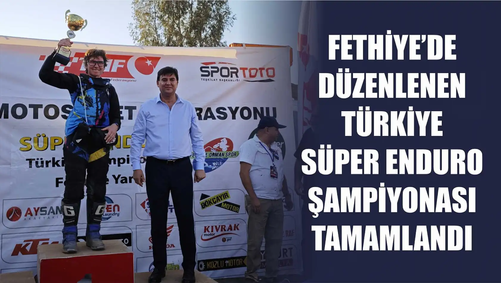 Fethiye'de düzenlenen Türkiye Süper Enduro Şampiyonası tamamlandı