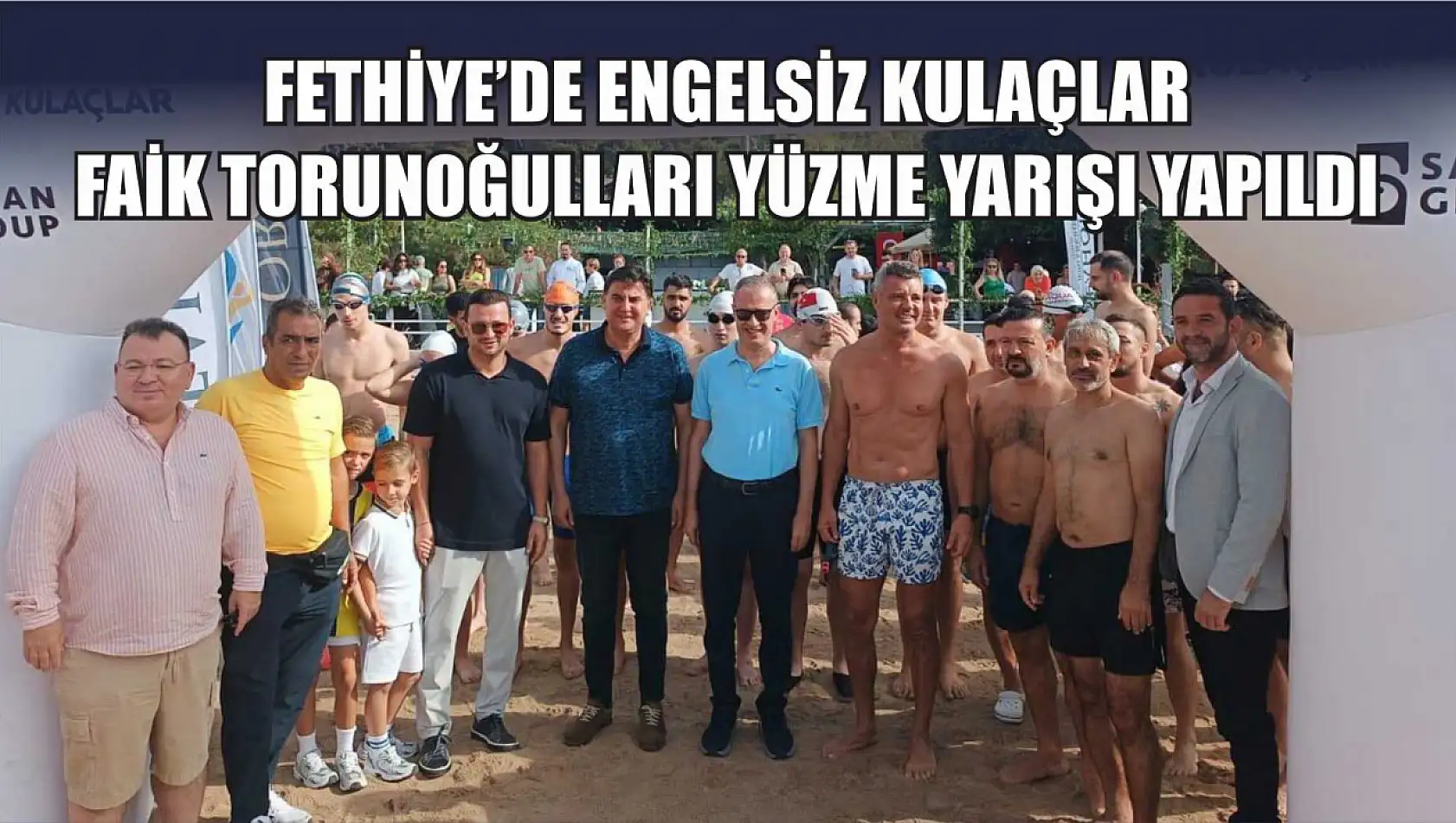 Fethiye'de Engelsiz Kulaçlar Faik Torunoğulları Yüzme Yarışı yapıldı