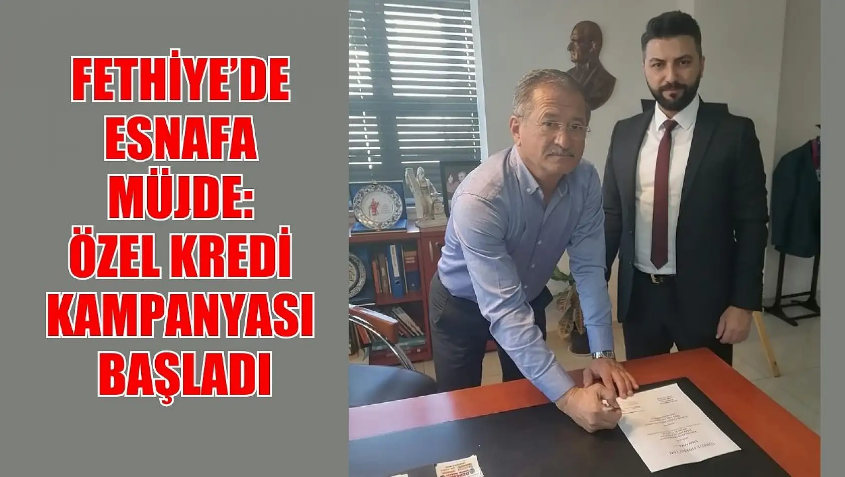 Fethiye'de esnafa müjde: Özel kredi kampanyası başladı