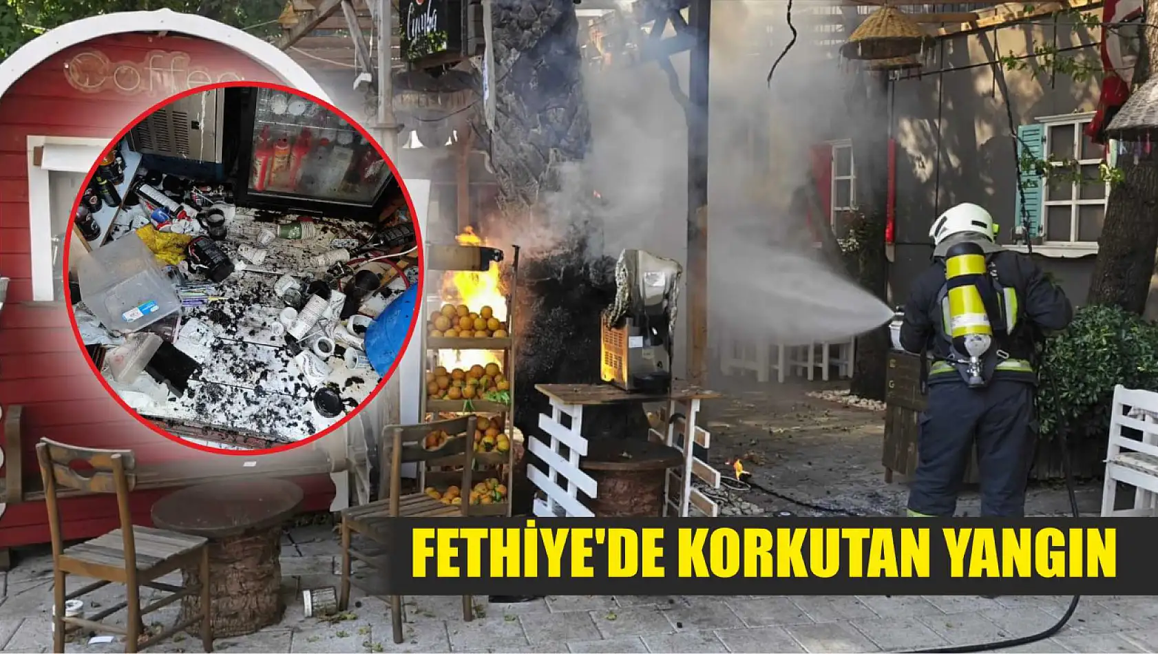 Fethiye'de Korkutan Yangın 