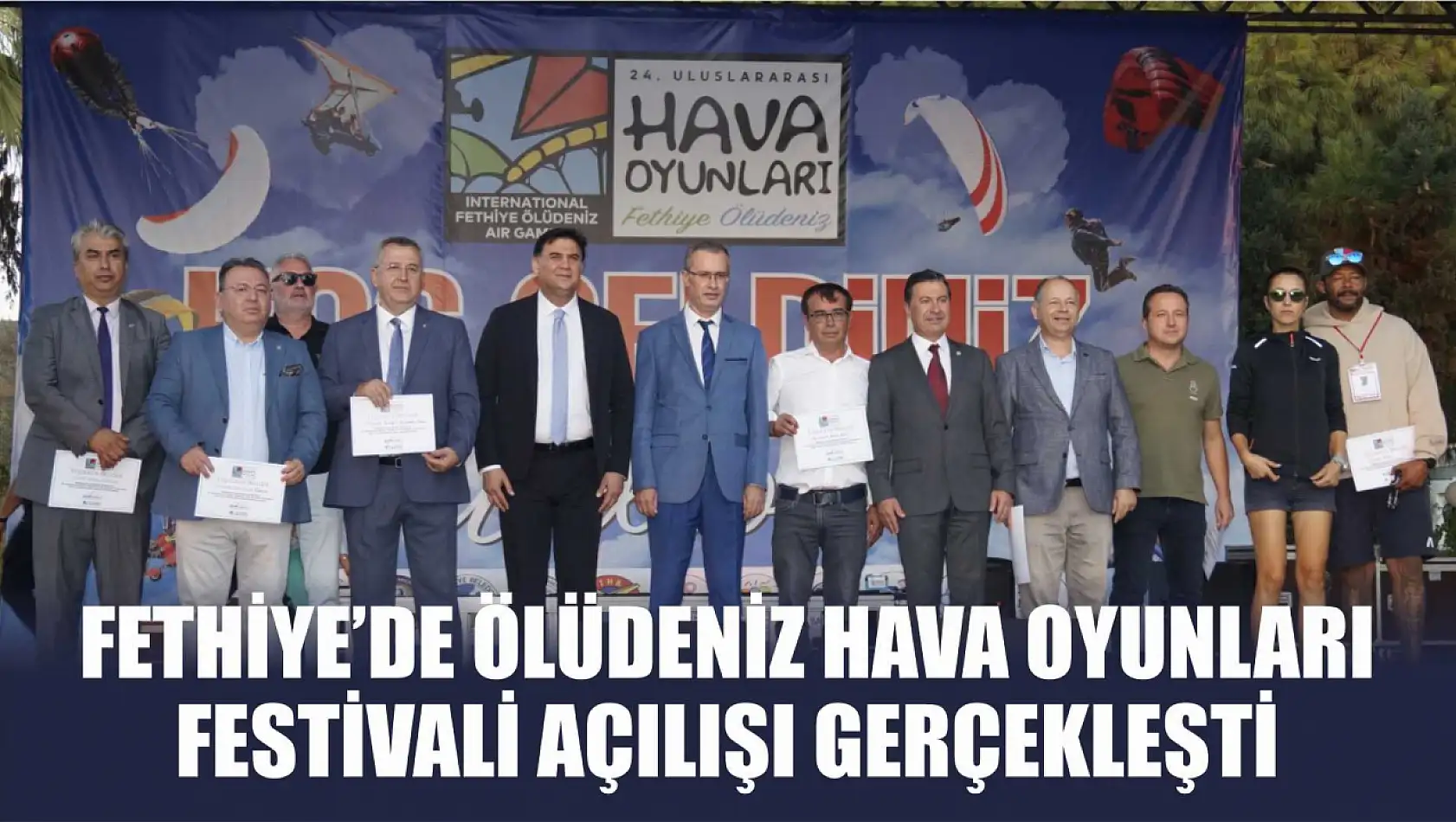 Fethiye'de Ölüdeniz Hava Oyunları Festivali açılışı gerçekleşti