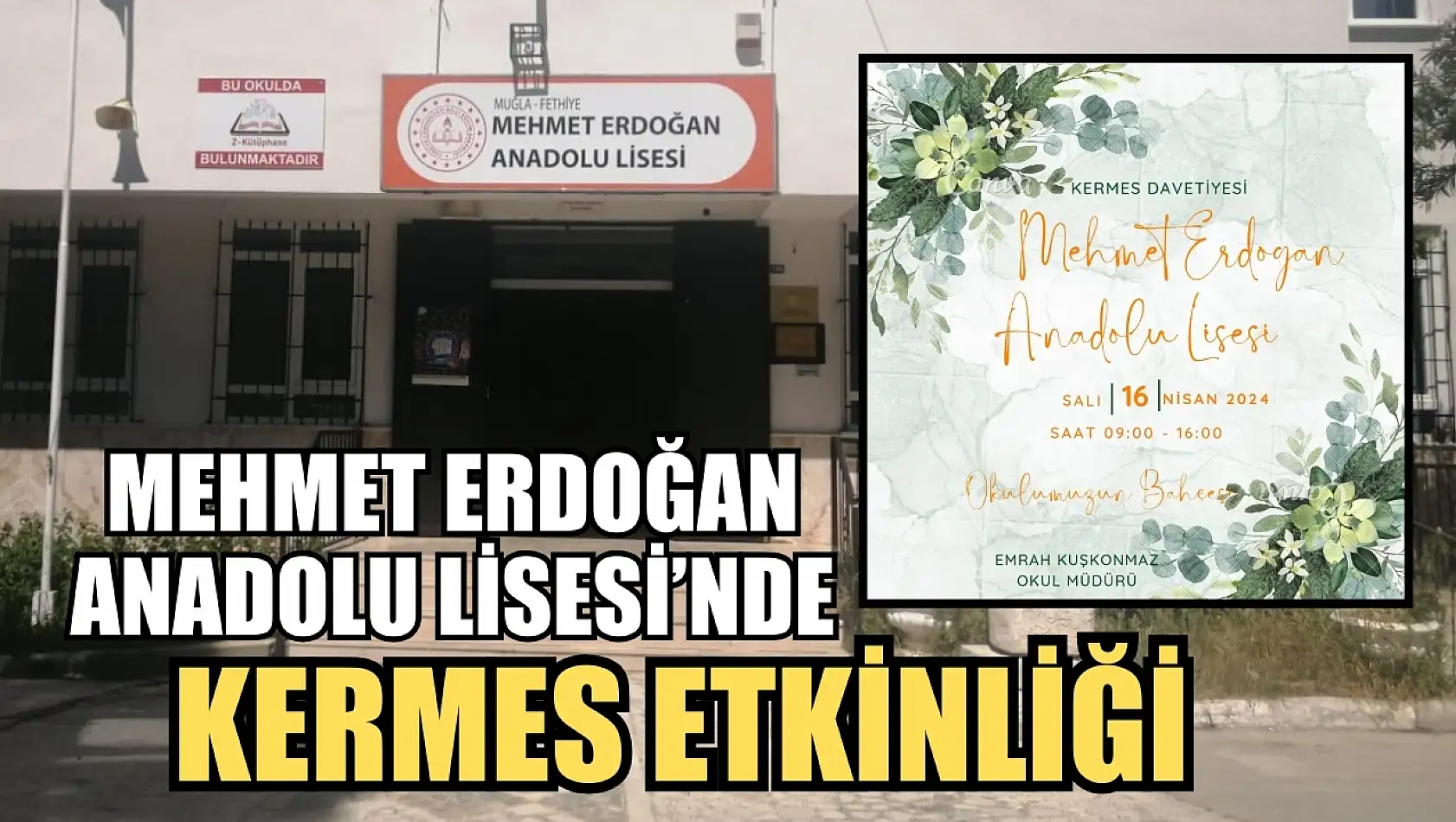 Fethiye Mehmet Erdoğan Anadolu Lisesi'nde kermes etkinliği 