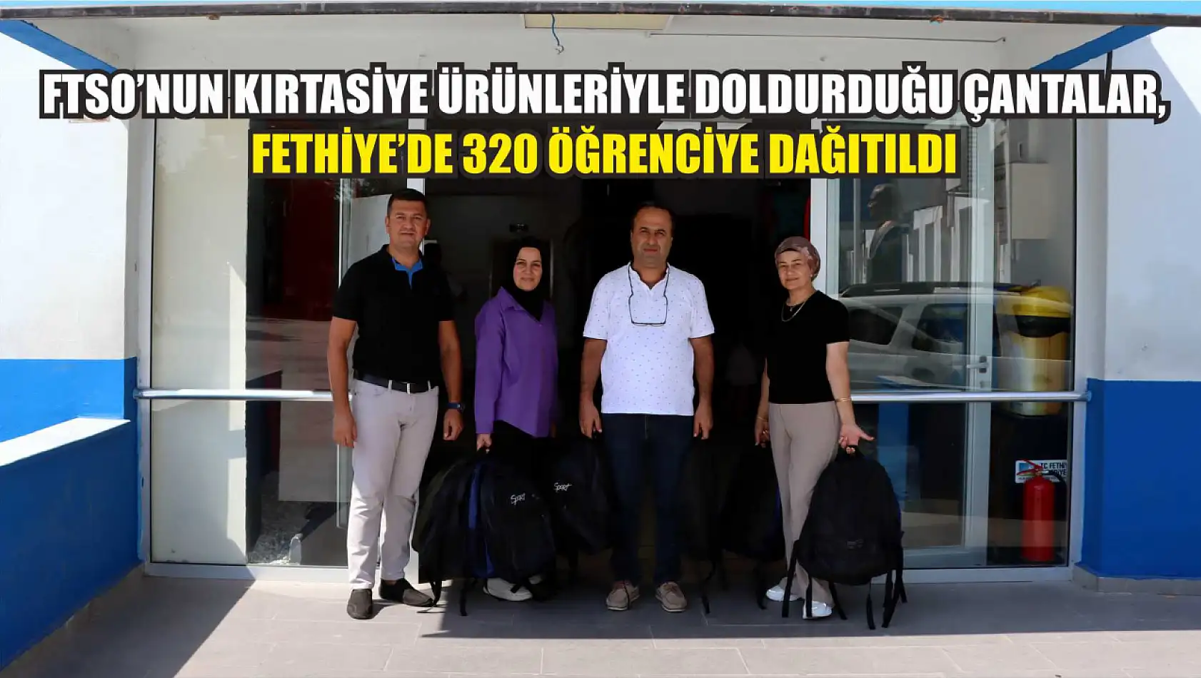 FTSO'nun Kırtasiye Ürünleriyle Doldurduğu Çantalar, Fethiye'de 320 Öğrenciye Dağıtıldı