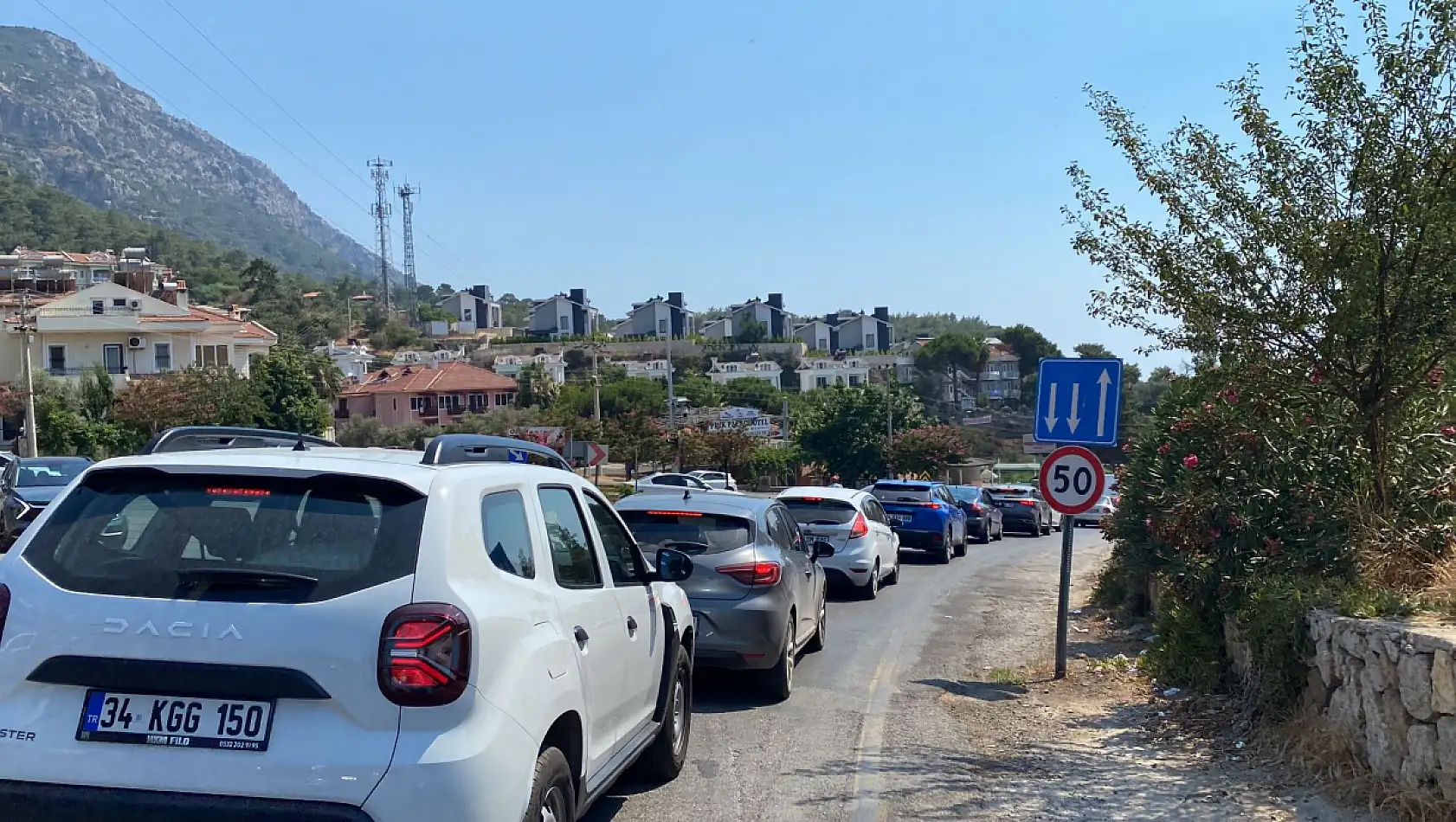 Fethiye Ölüdeniz'de Trafik, Bayram Günlerini Aratmıyor