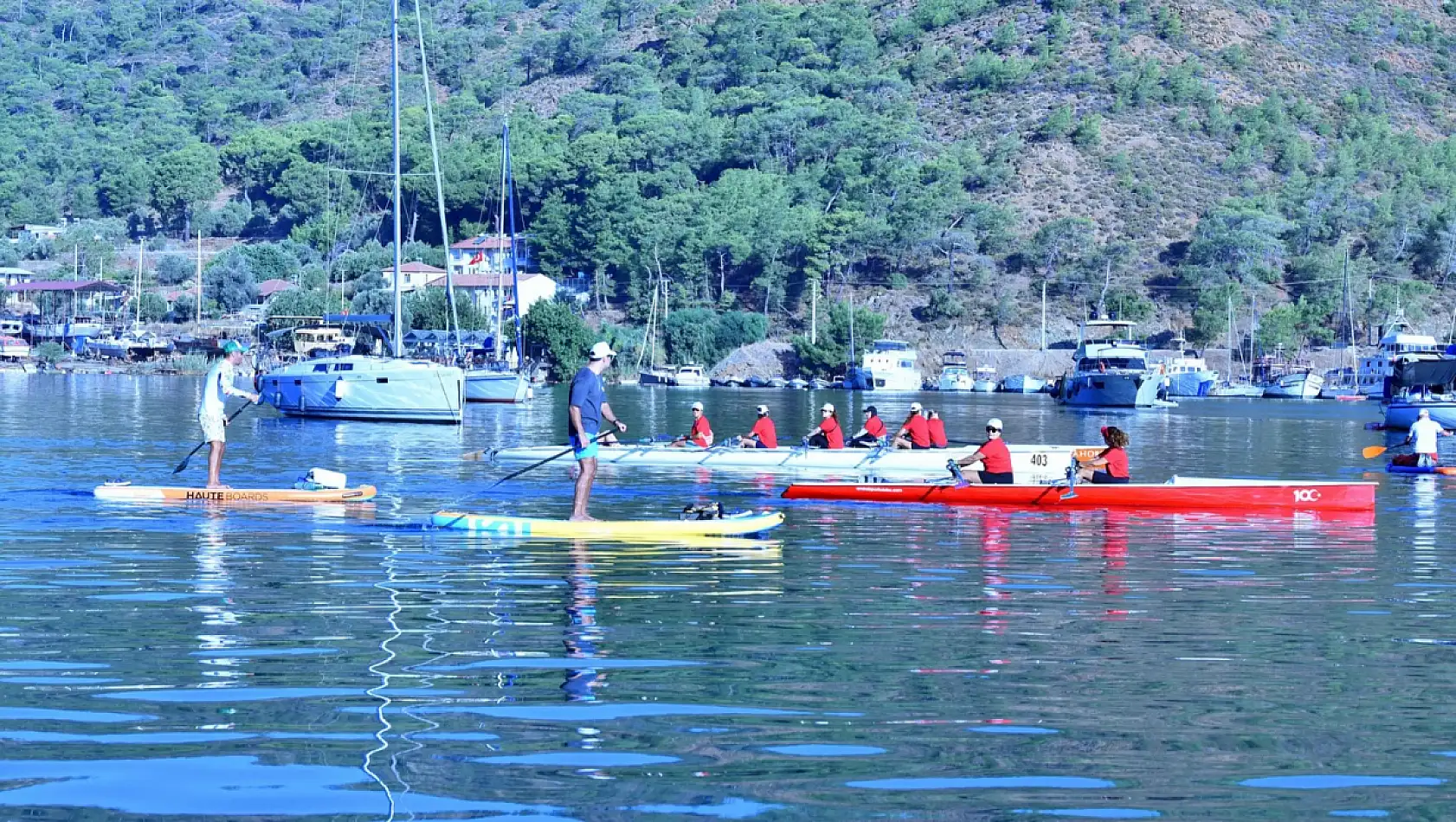 AB Hareketlilik Haftasında Fethiye'de  Kürek, Kano ve Paddle Board etkinliği yapıldı