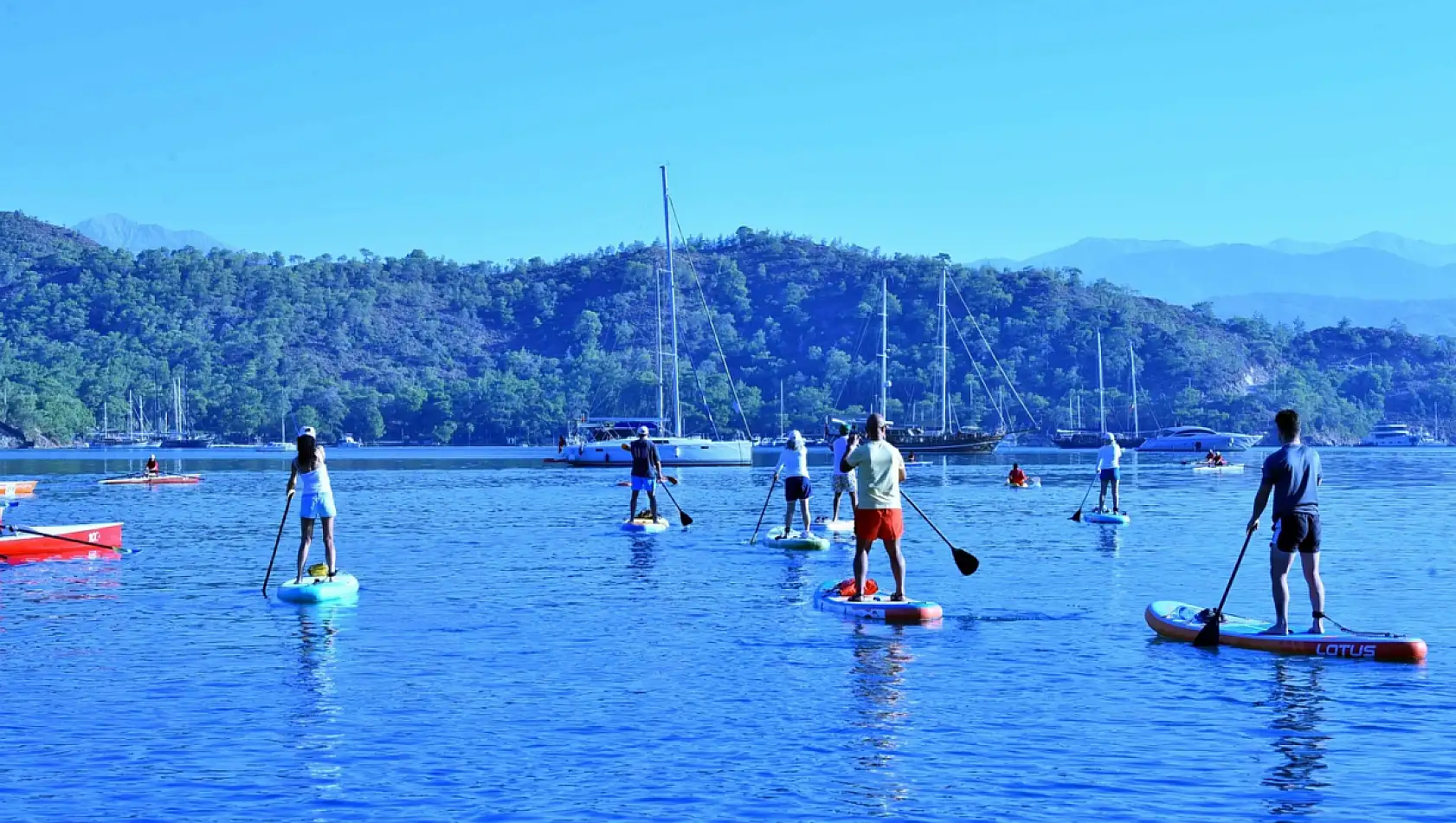 AB Hareketlilik Haftasında Fethiye'de  Kürek, Kano ve Paddle Board etkinliği yapıldı
