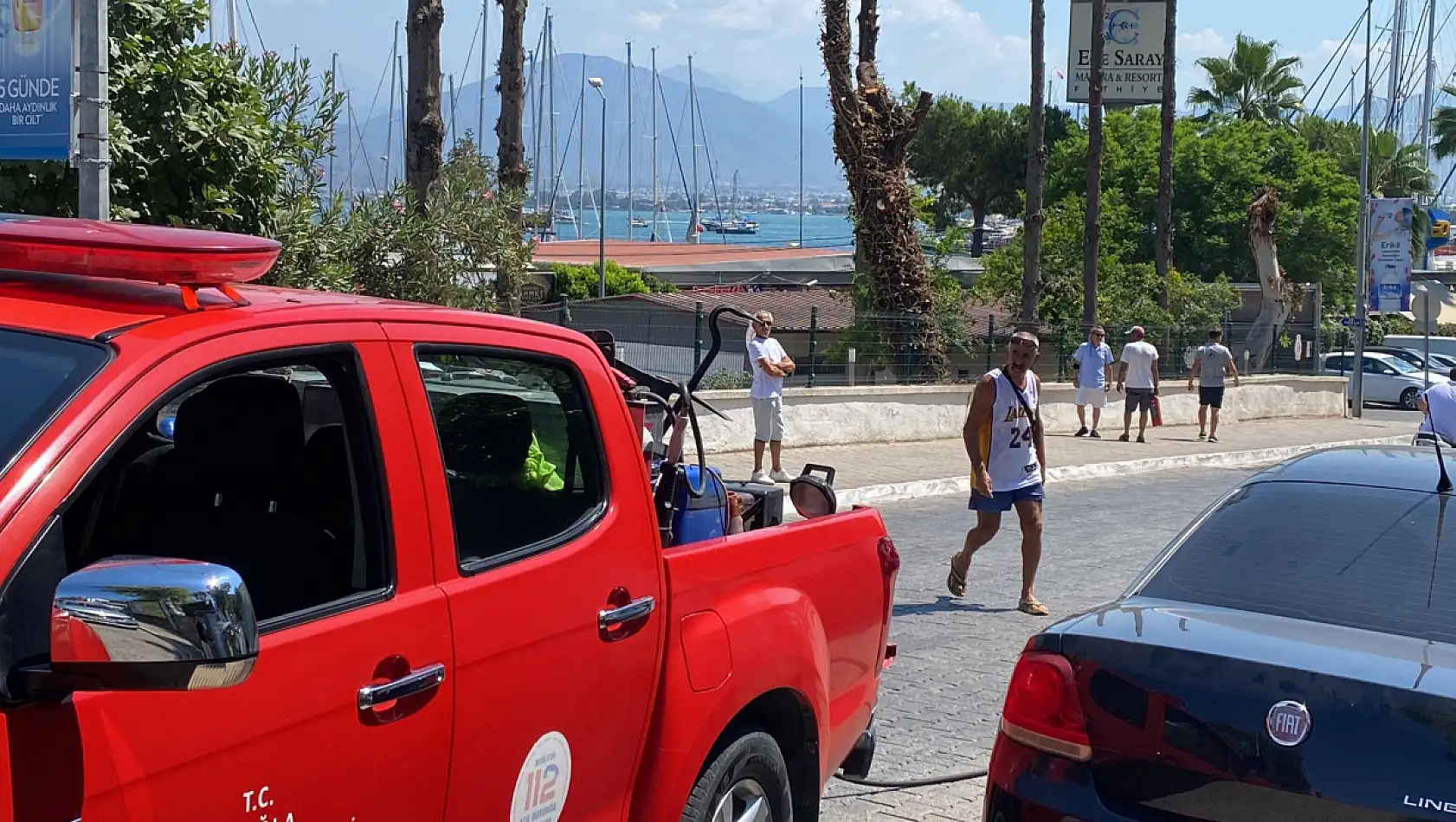 Fethiye'de korkutan trafo yangını