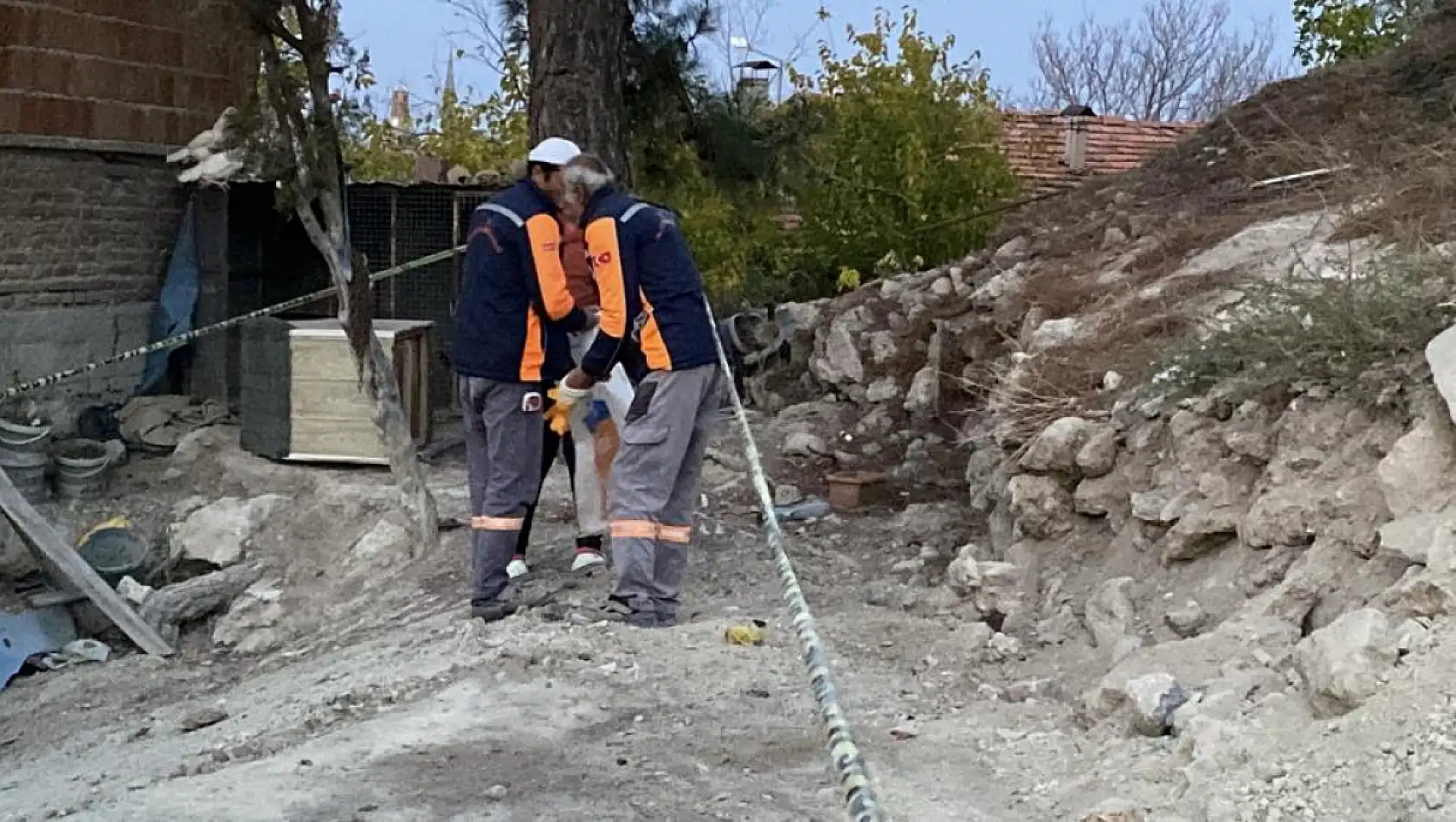 Kazı çalışması sırasında insan kemikleri bulundu