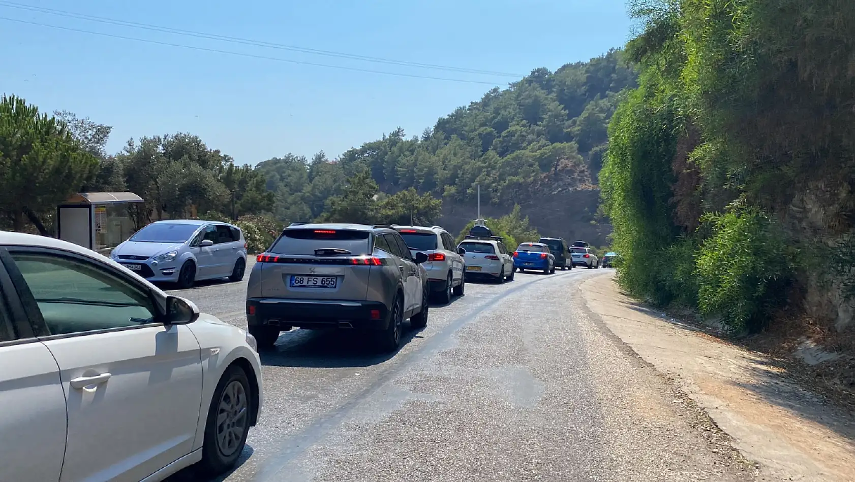 Fethiye Ölüdeniz'de Trafik, Bayram Günlerini Aratmıyor
