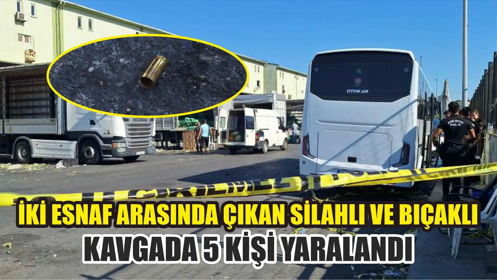 İki esnaf arasında çıkan silahlı ve bıçaklı kavgada 5 kişi yaralandı