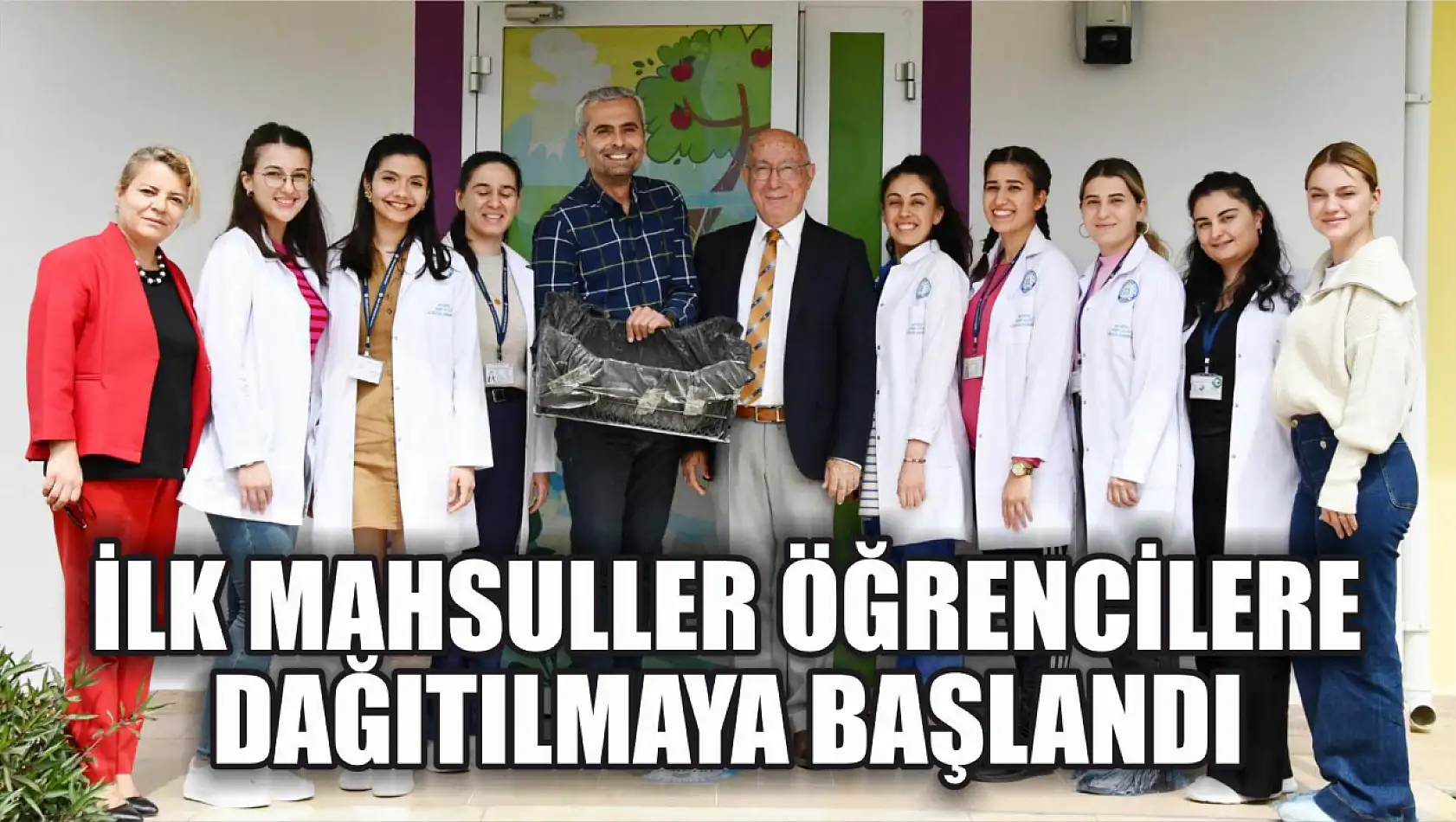 İlk mahsuller öğrencilere dağıtılmaya başlandı