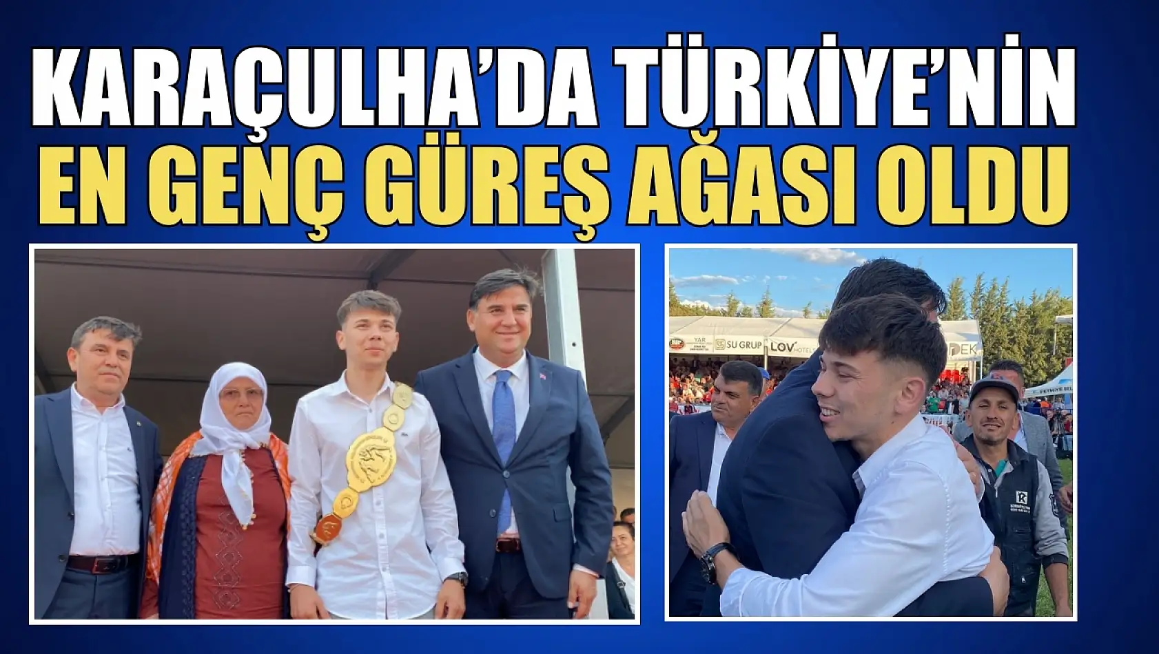 Karaçulha Mustafa Kiremitli 2.Yağlı Güreşleri'nde Türkiye'nin En Genç Güreş Ağası Oldu 