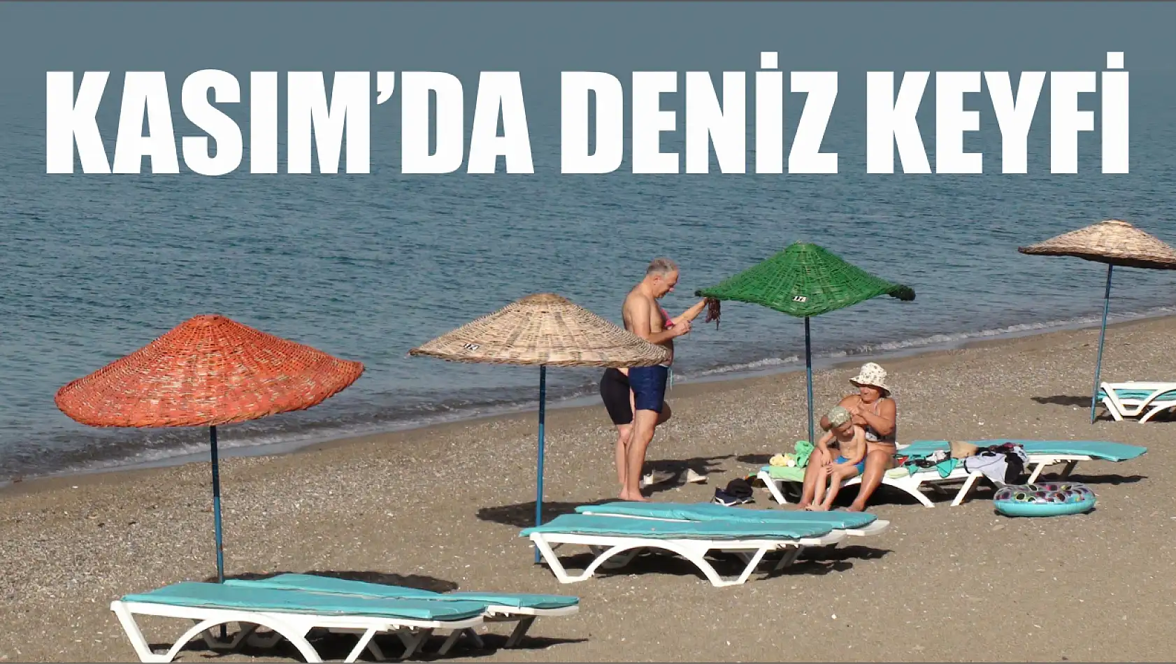 Kasım'da deniz keyfi