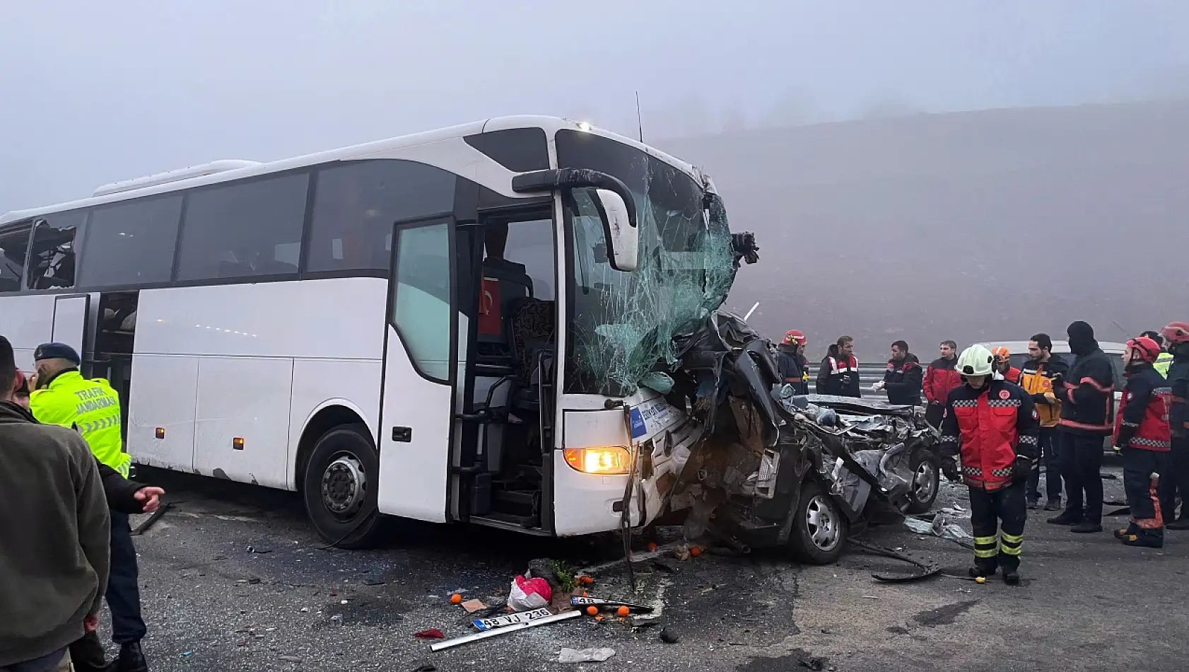 Kaza ile ilgili olay yeri incelemesi tamamlandı