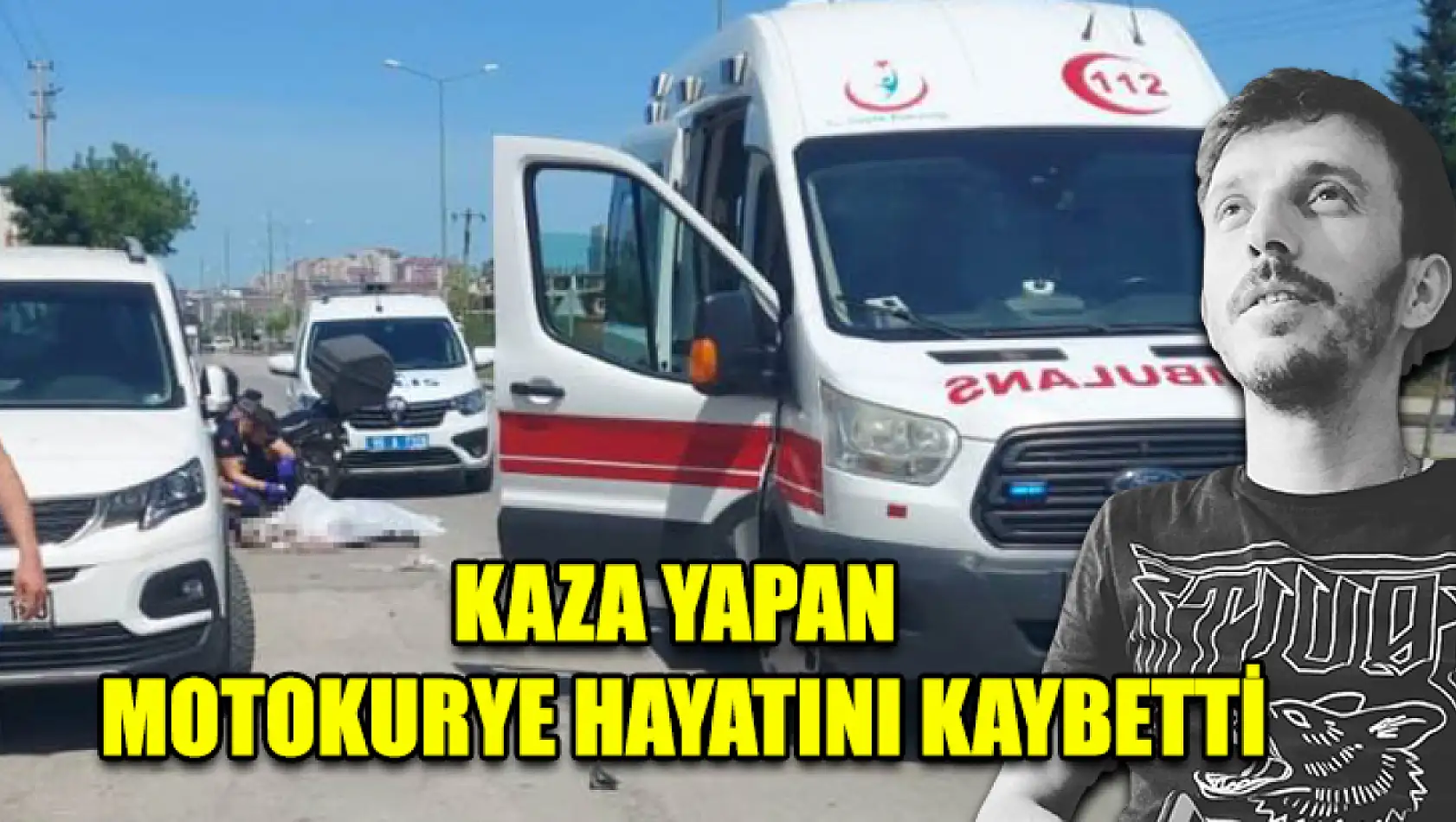 Kaza Yapan Motokurye Hayatını Kaybetti