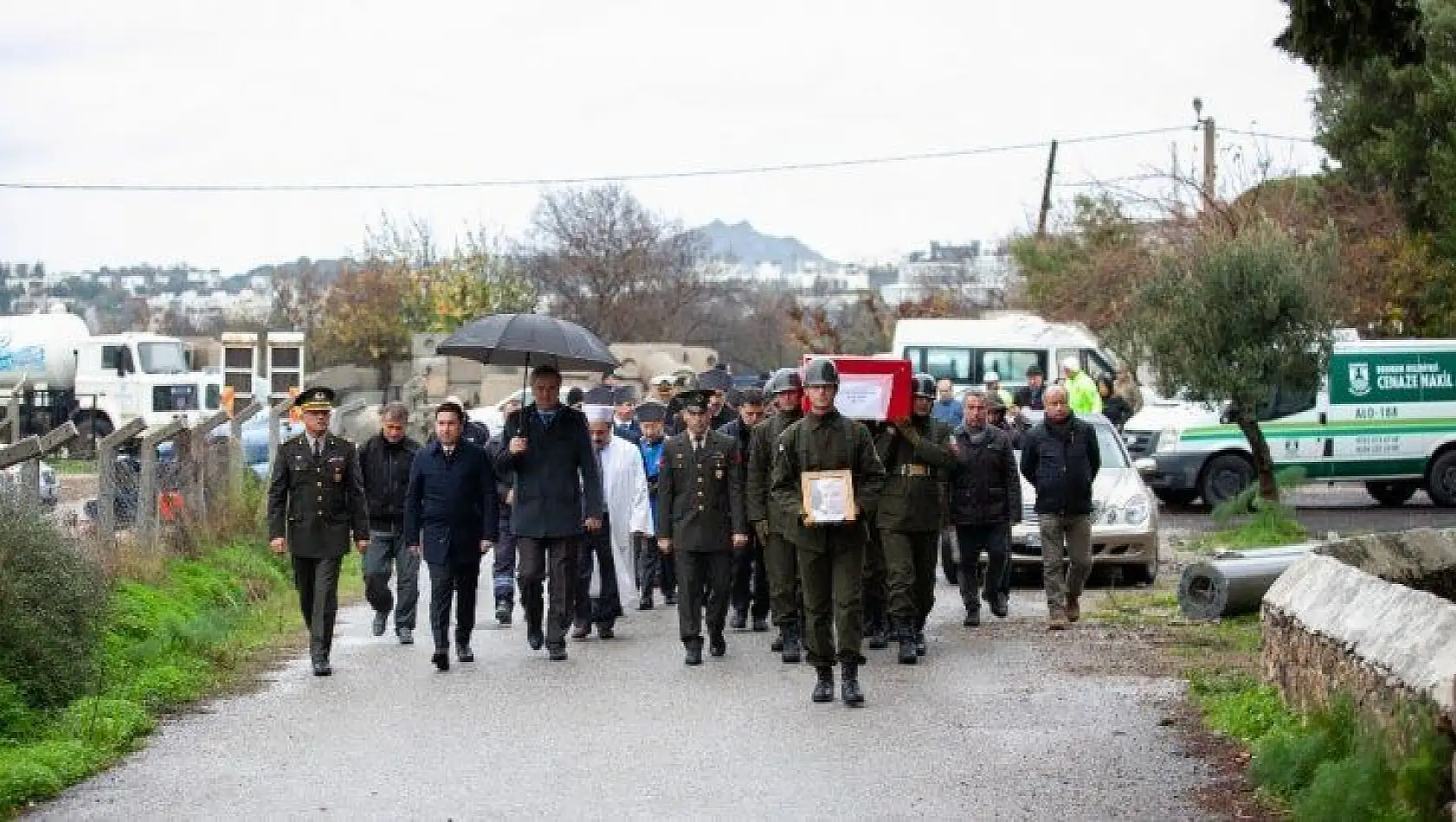 Kore gazisi son yolculuğuna uğurlandı