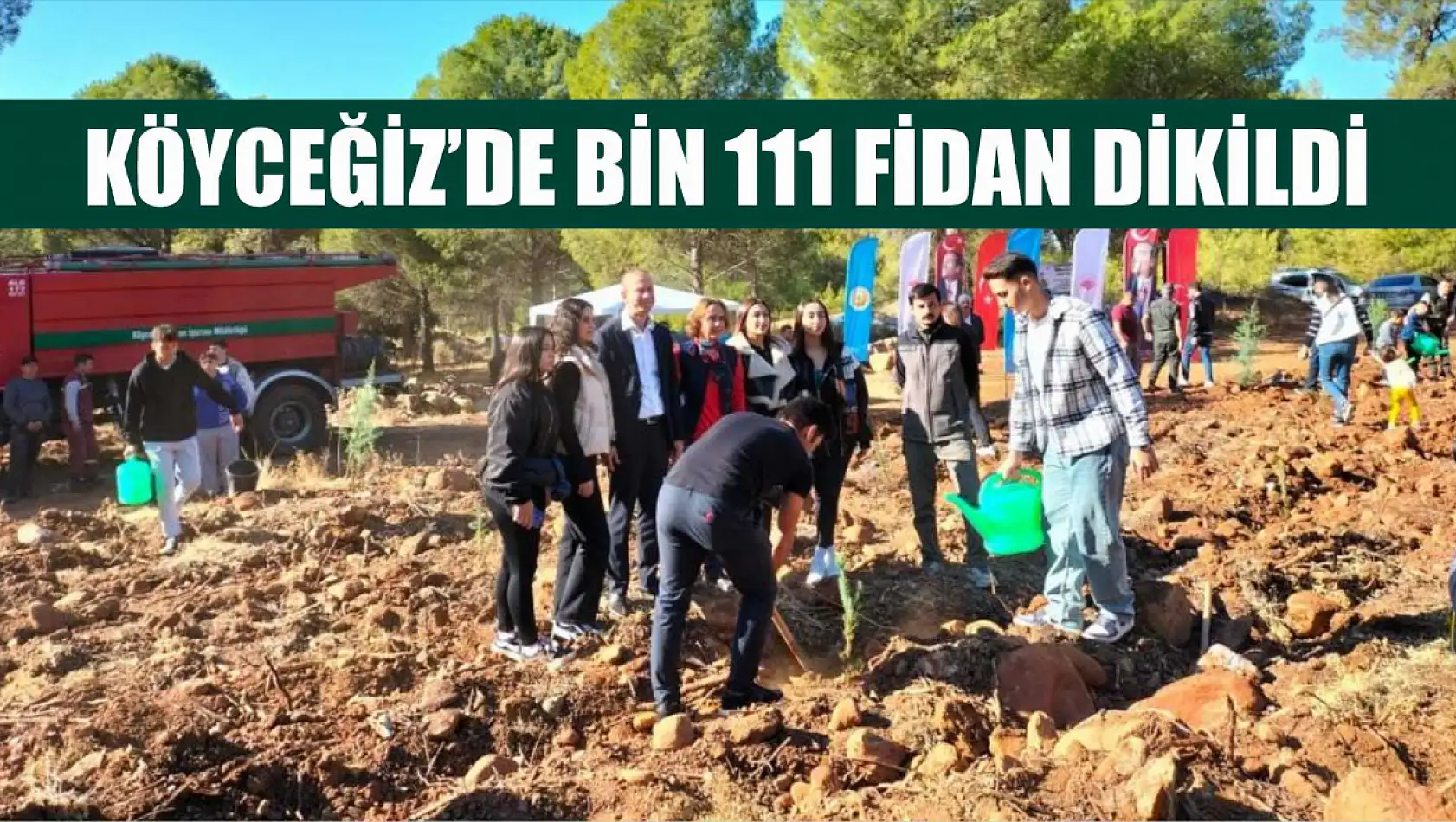 Köyceğiz'de bin 111 fidan dikildi