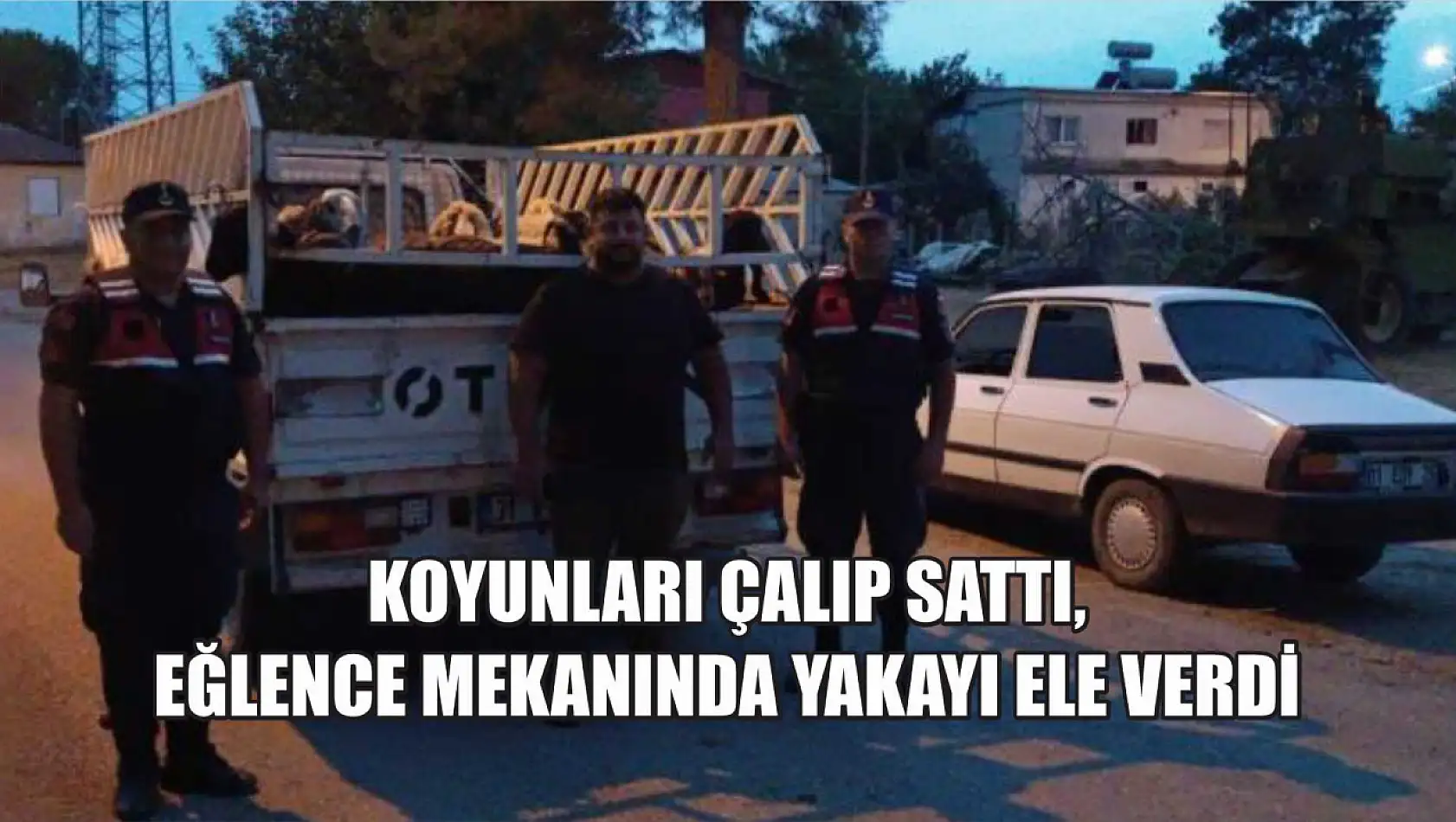 Koyunları çalıp sattı, eğlence mekanında yakayı ele verdi