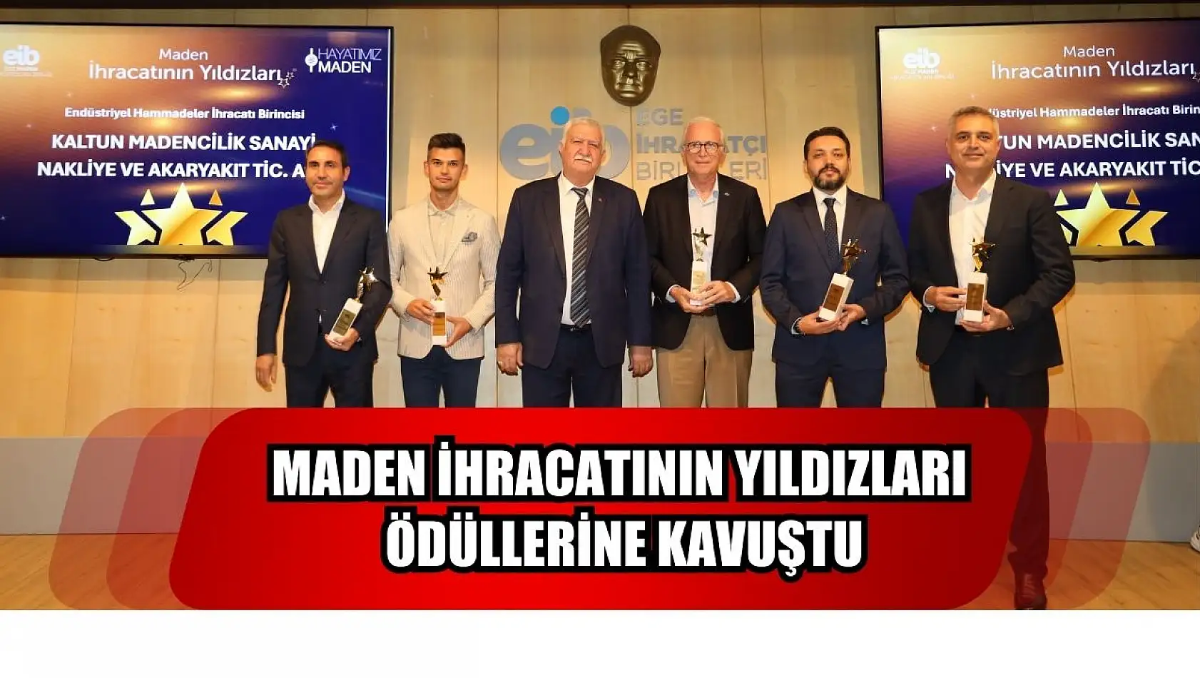 Maden İhracatının Yıldızları Ödüllerine Kavuştu