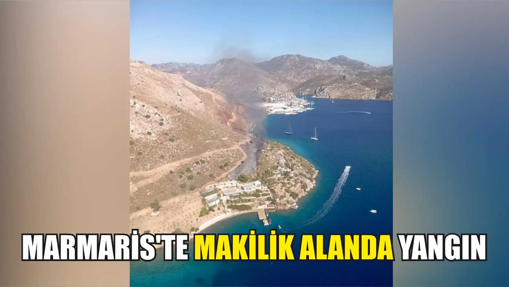 Marmaris'te makilik alanda yangın