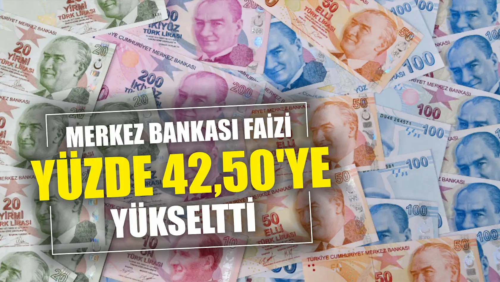 Merkez Bankası faizi yüzde 42,50'ye yükseltti