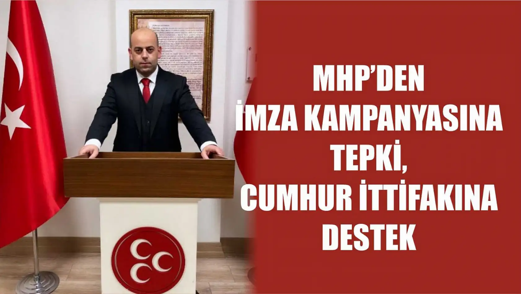 MHP'den imza kampanyasına tepki, Cumhur İttifakına destek