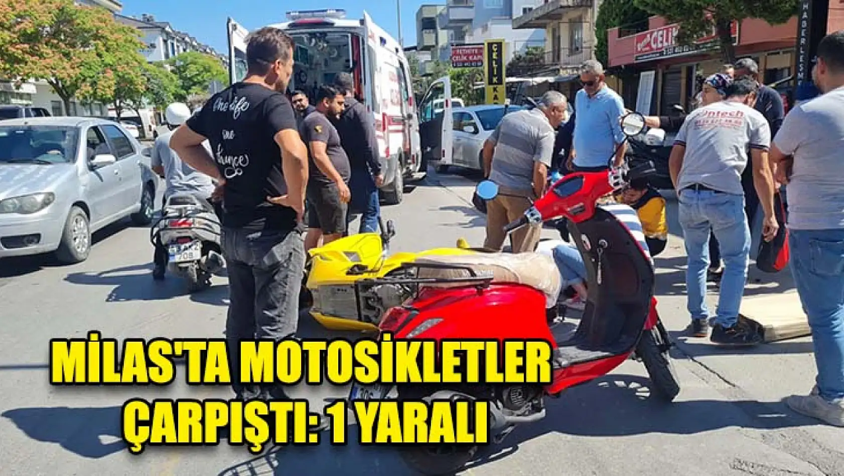 Milas'ta Motosikletler Çarpıştı: 1 Yaralı