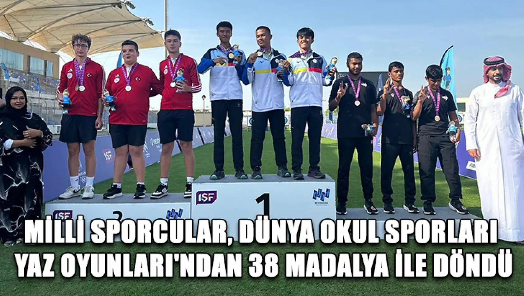 Milli sporcular, Dünya Okul Sporları Yaz Oyunları'ndan 38 madalya ile döndü