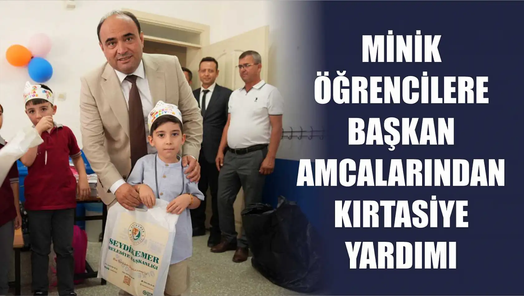 Minik Öğrencilere Başkan Amcalarından Kırtasiye Yardımı