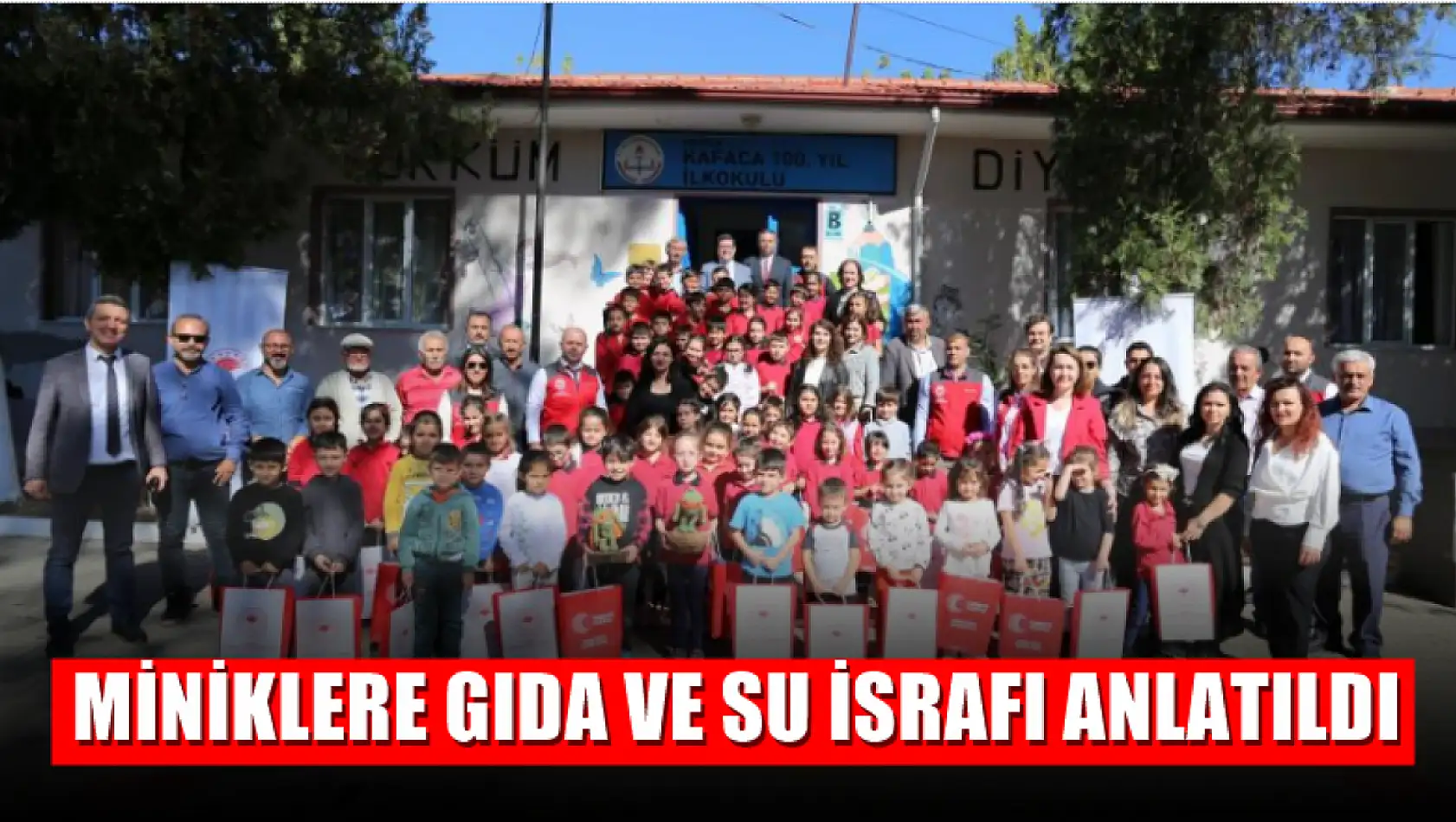 Miniklere gıda ve su israfı anlatıldı