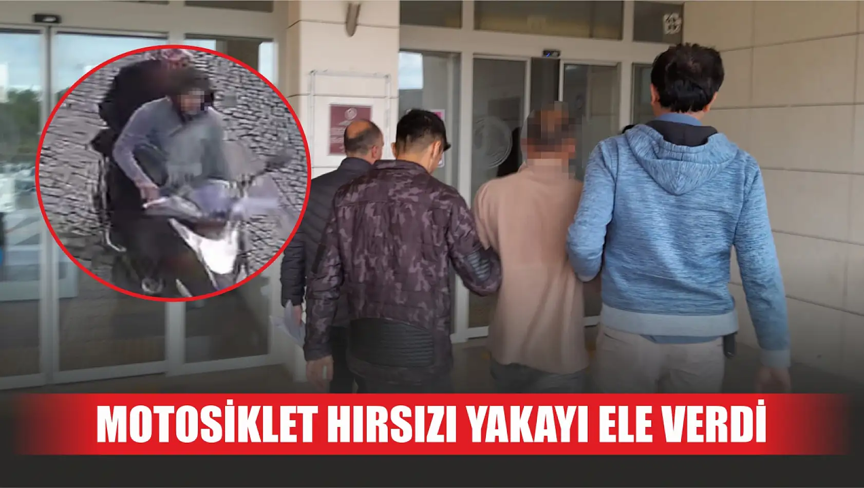 Motosiklet hırsızı yakayı ele verdi