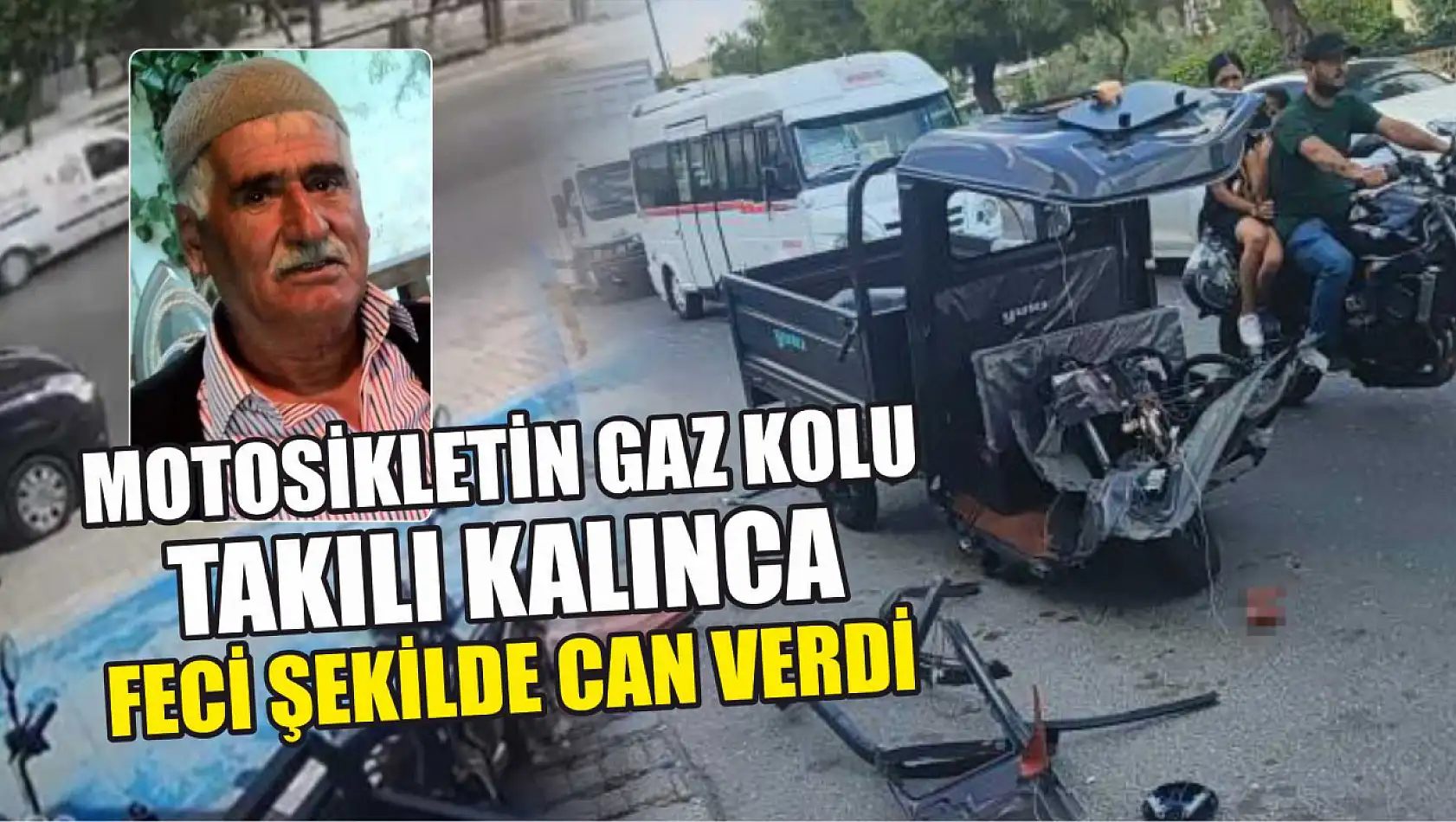 Motosikletin gaz kolu takılı kalınca feci şekilde can verdi