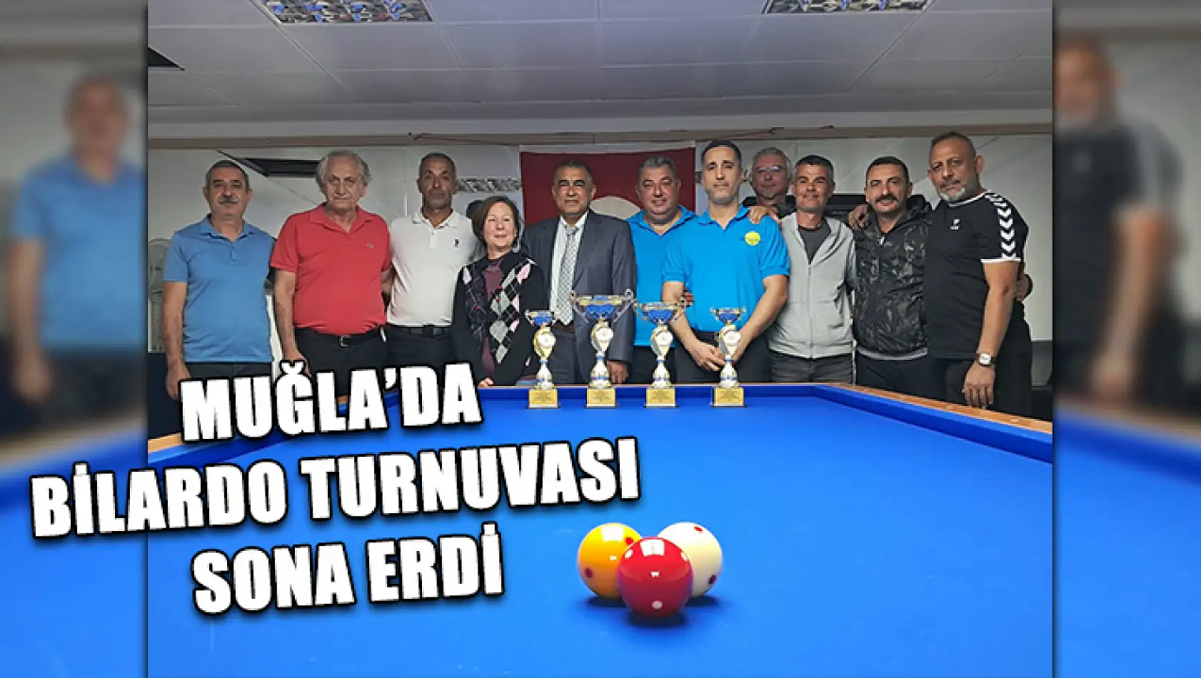 Muğla'da Bilardo Turnuvası sona erdi